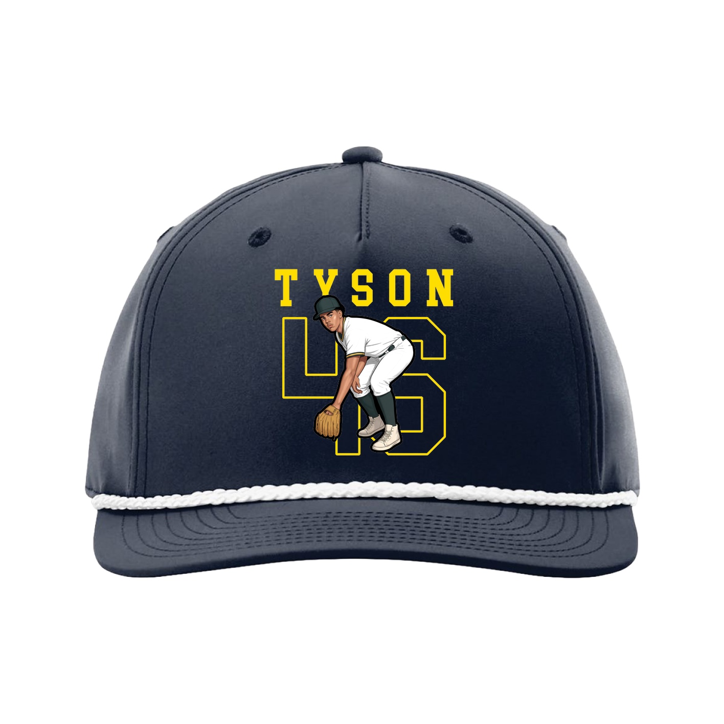 Five-Panel Classic Rope Cap — Shirsey in Navy
