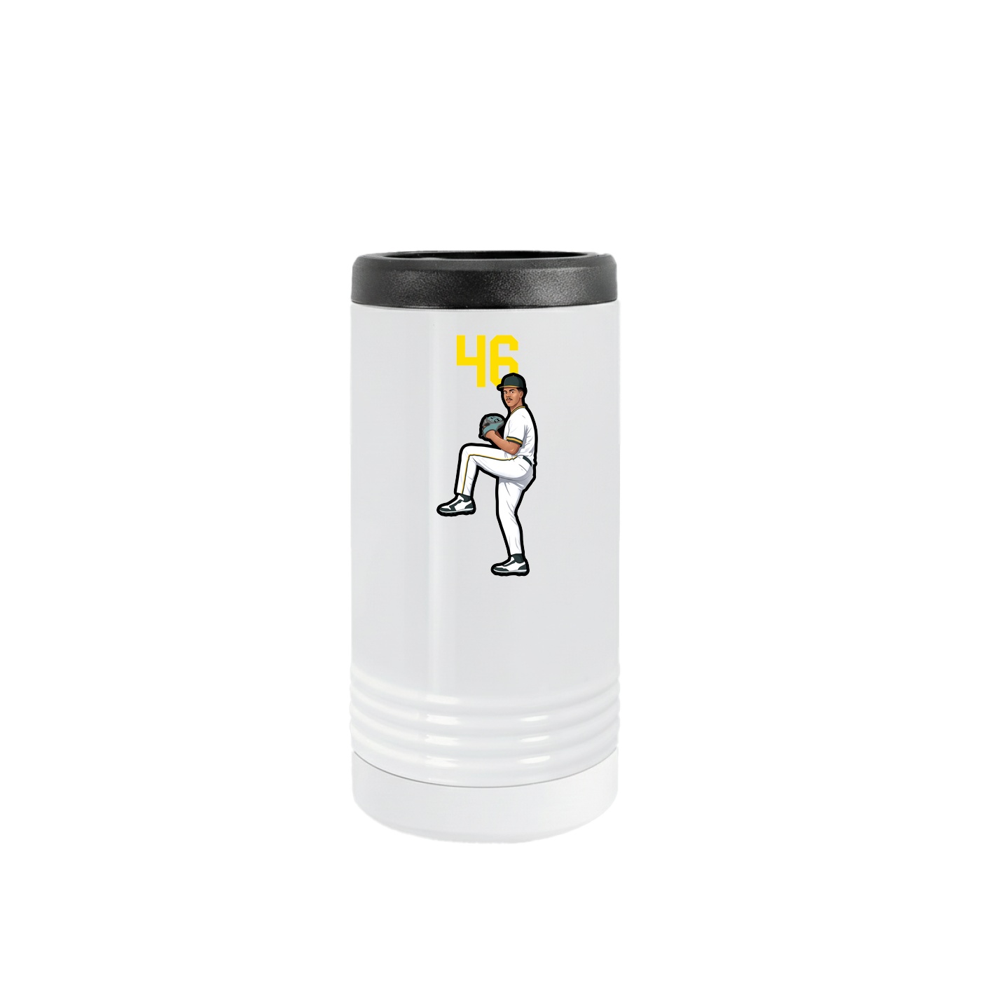 Slim Beverage Holder — Number Top in White