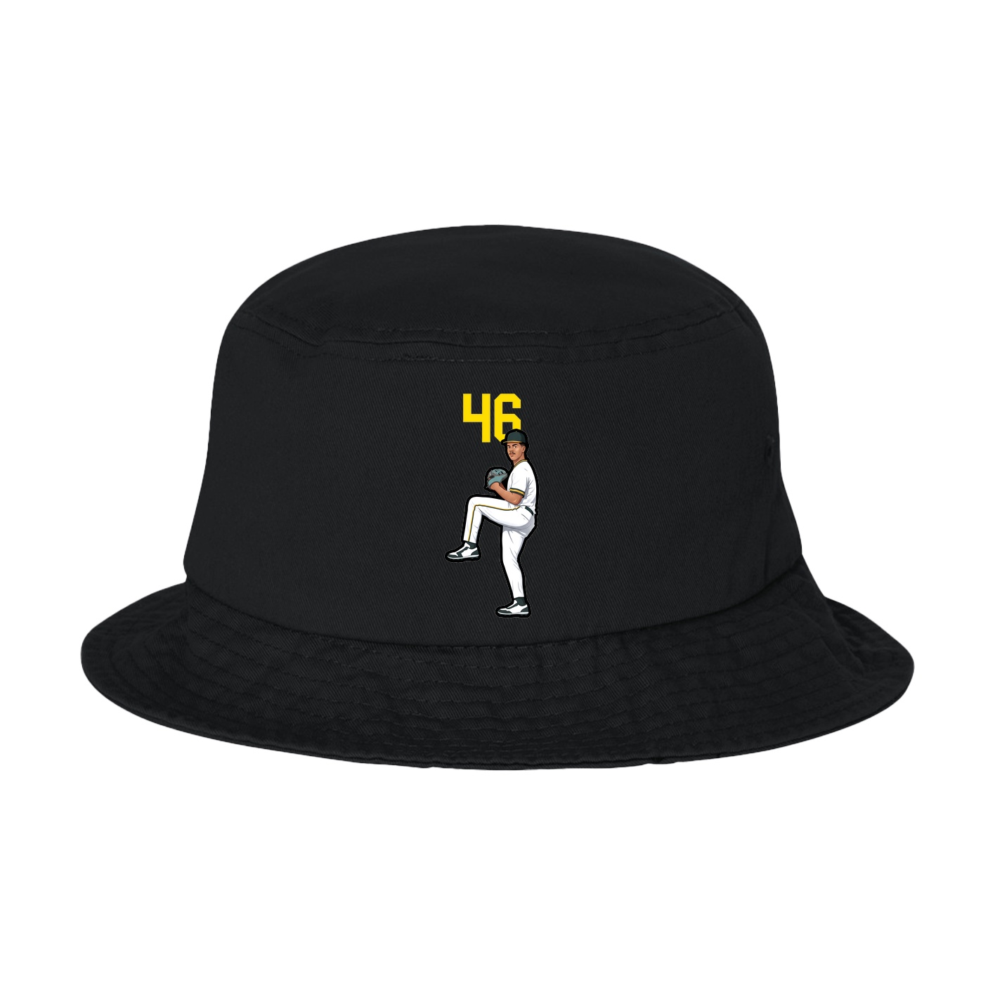 Bucket Cap — Number Top in Black