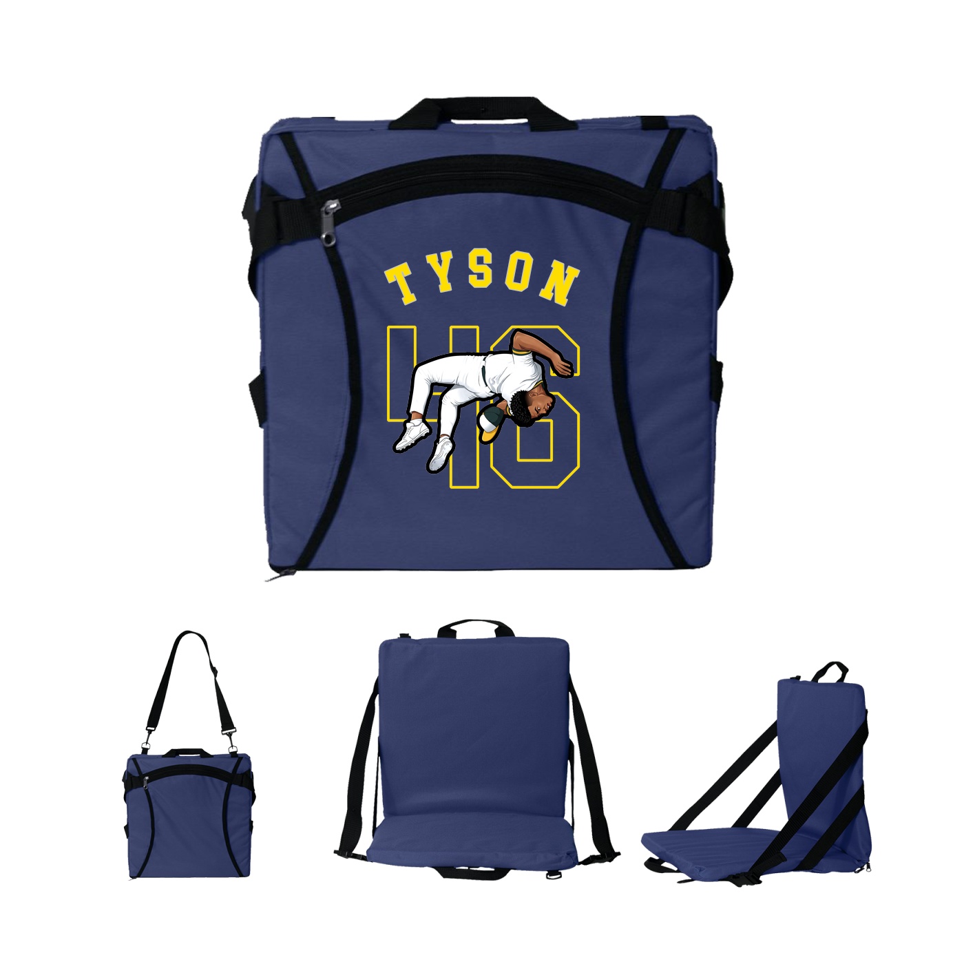 Folding Stadium Seat — Shirsey Arch in Navy