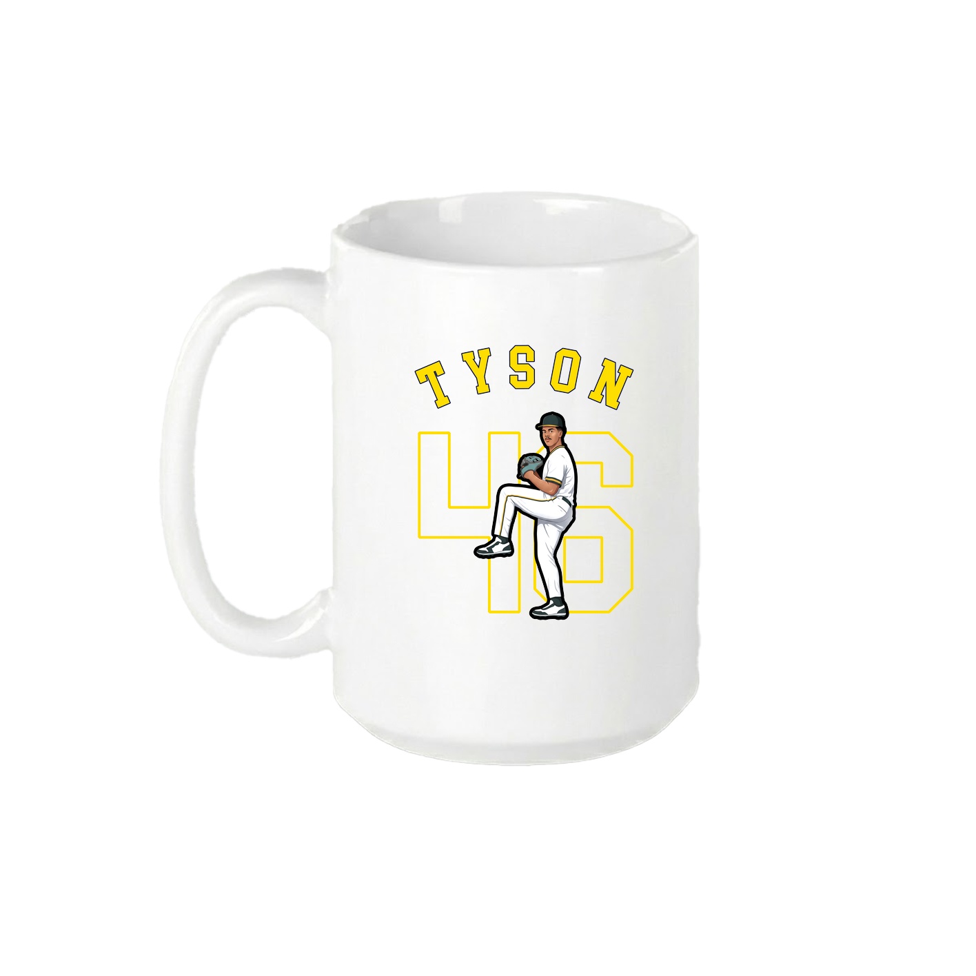 15oz Coffee Mug — Shirsey Arch in White