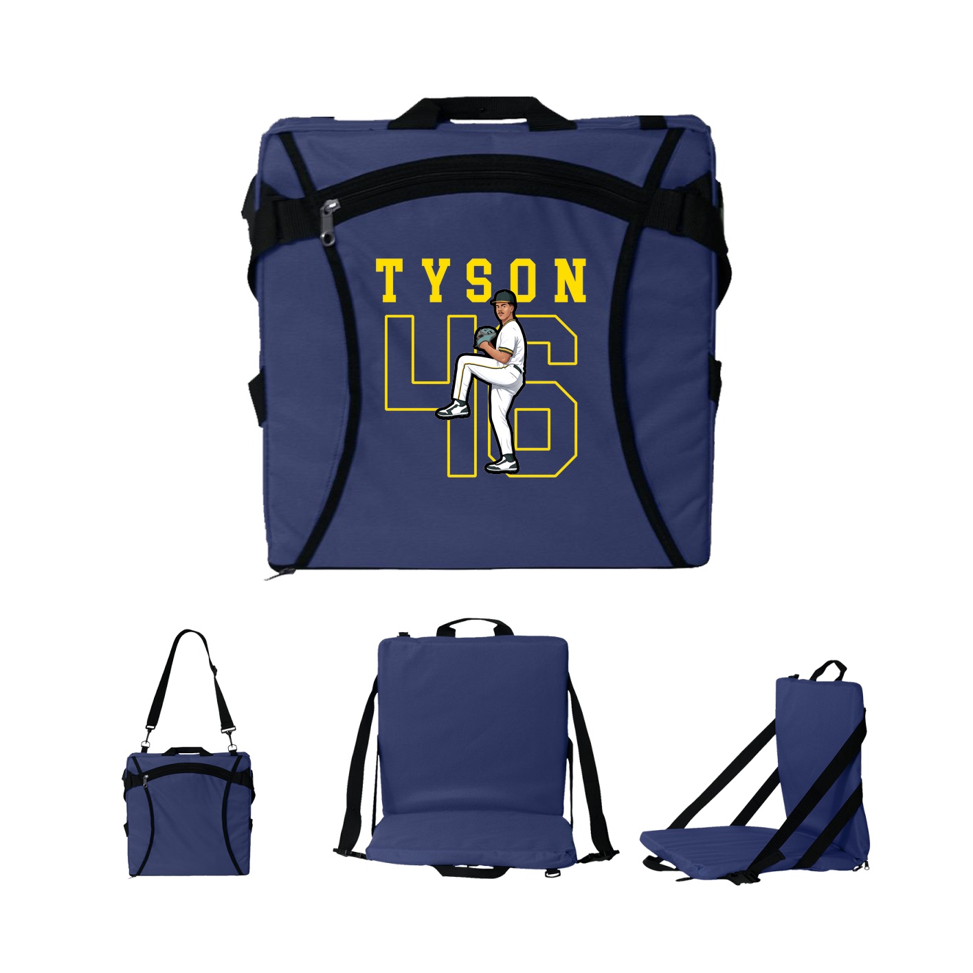 Folding Stadium Seat — Shirsey in Navy