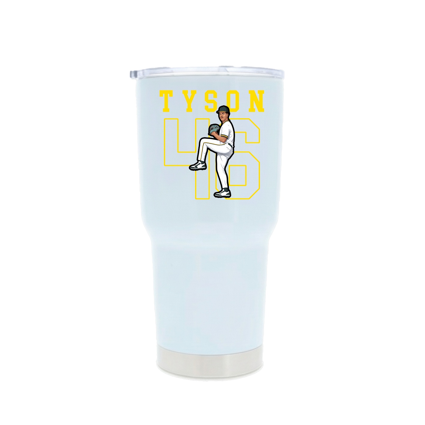 30oz Stainless Steel Tumbler — Shirsey in White