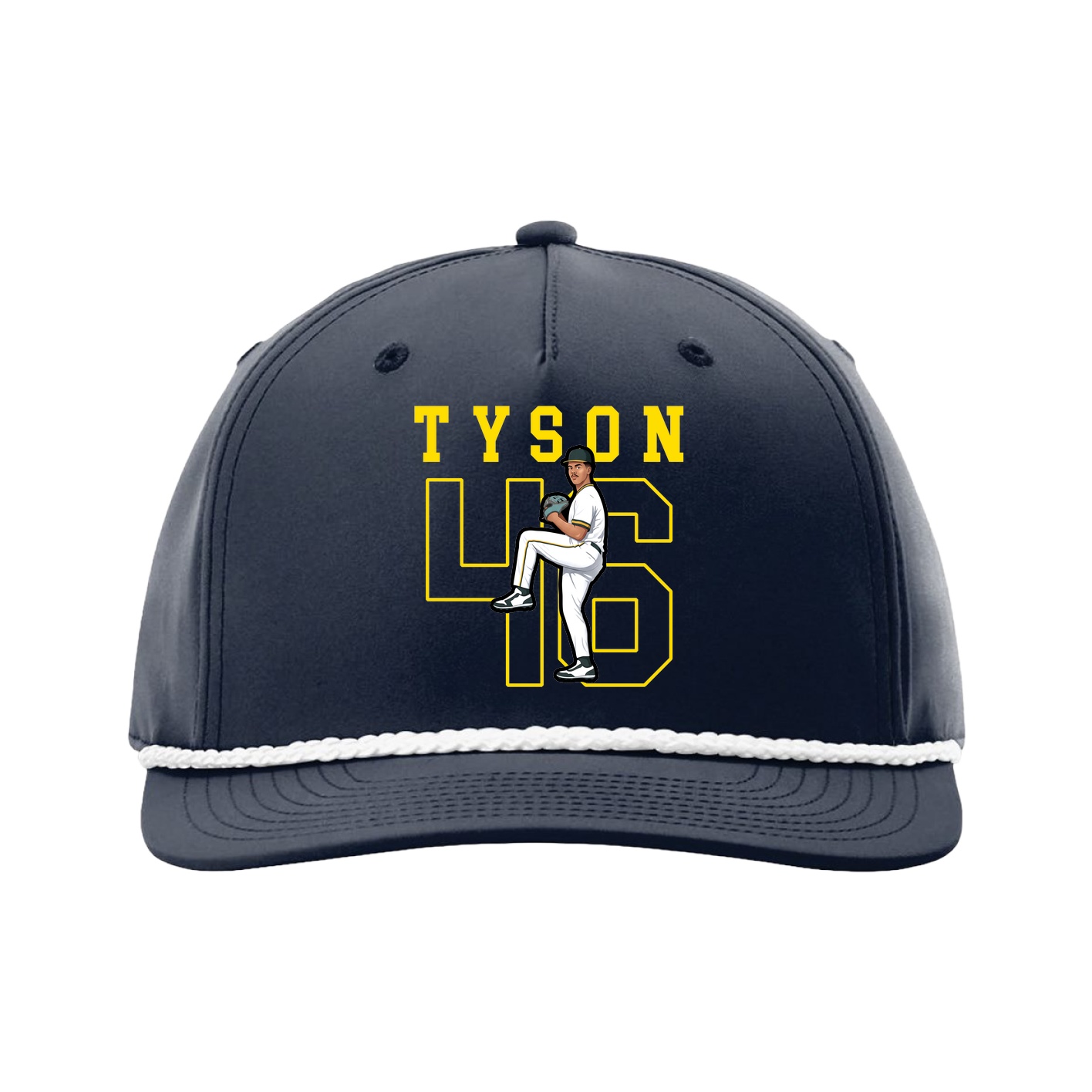 Five-Panel Classic Rope Cap — Shirsey in Navy