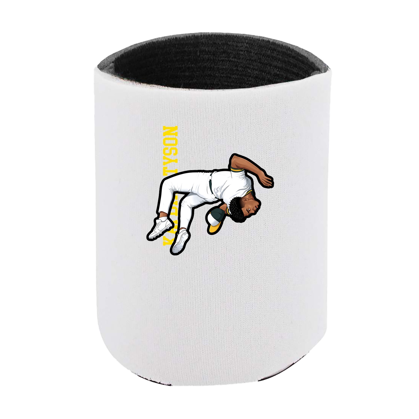 Can Holder — Name Vertical in White