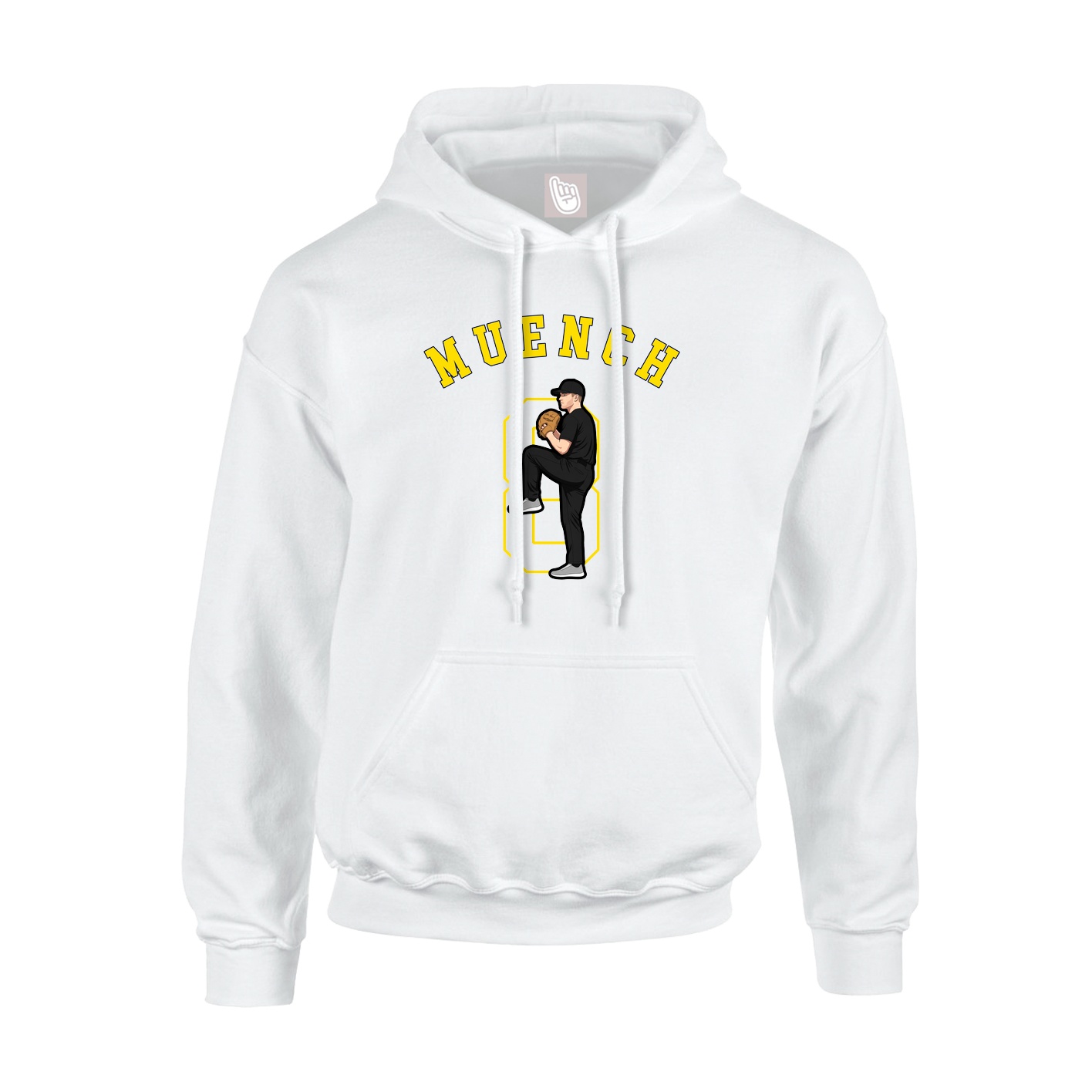 Youth Hoodie — Shirsey Arch in White