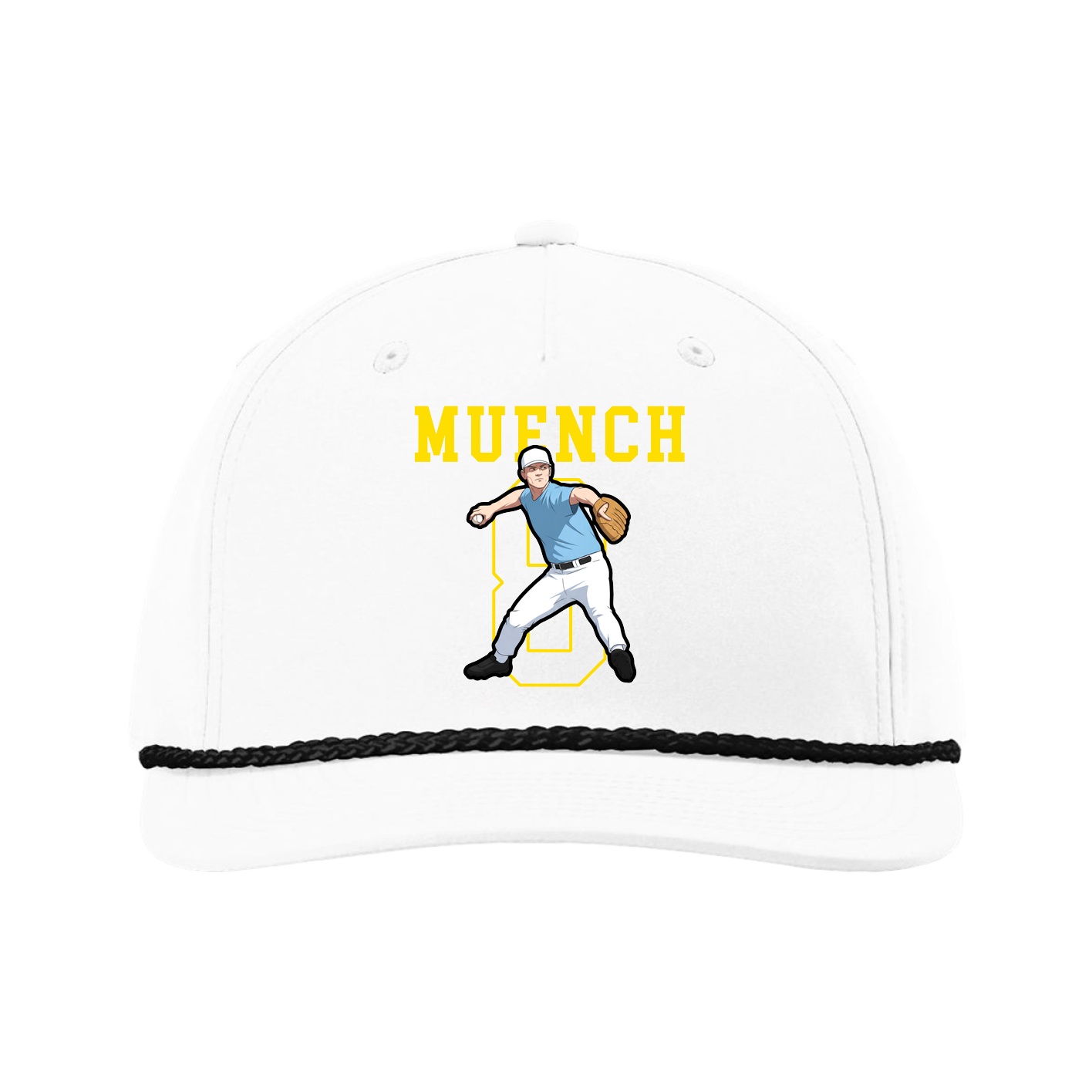 Five-Panel Classic Rope Cap — Shirsey in White