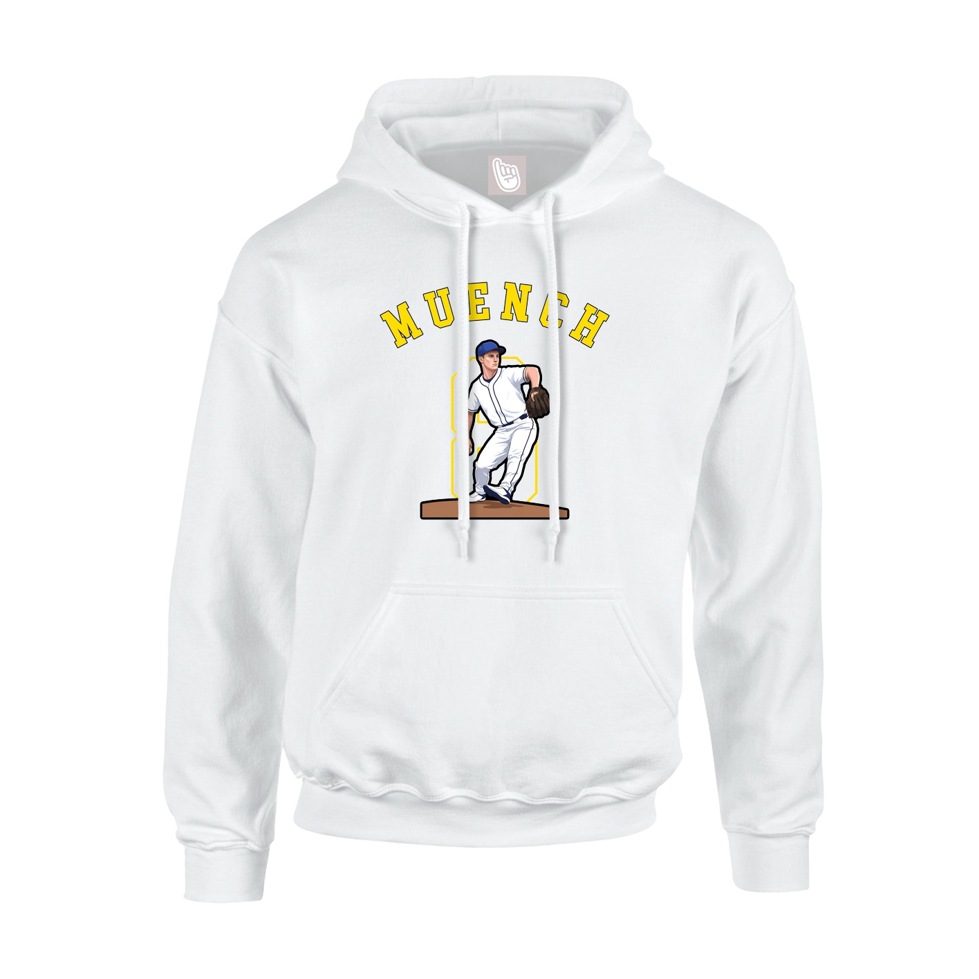 Hoodie — Shirsey Arch in White