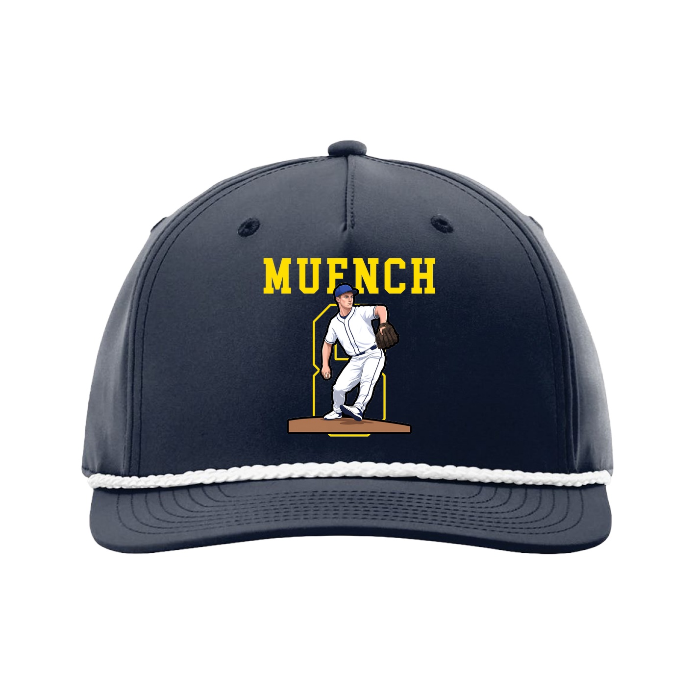 Five-Panel Classic Rope Cap — Shirsey in Navy