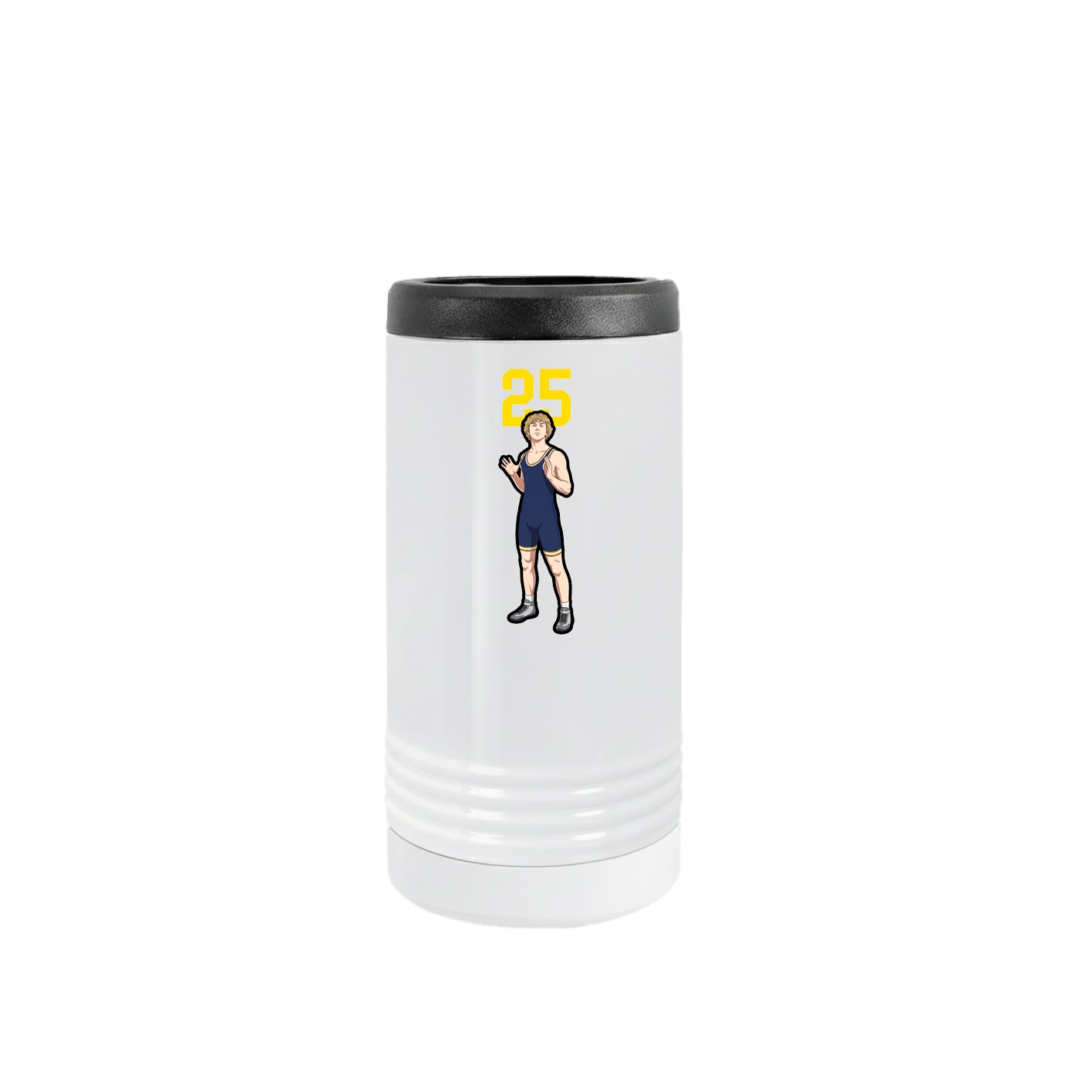 Slim Beverage Holder — Number Top in White