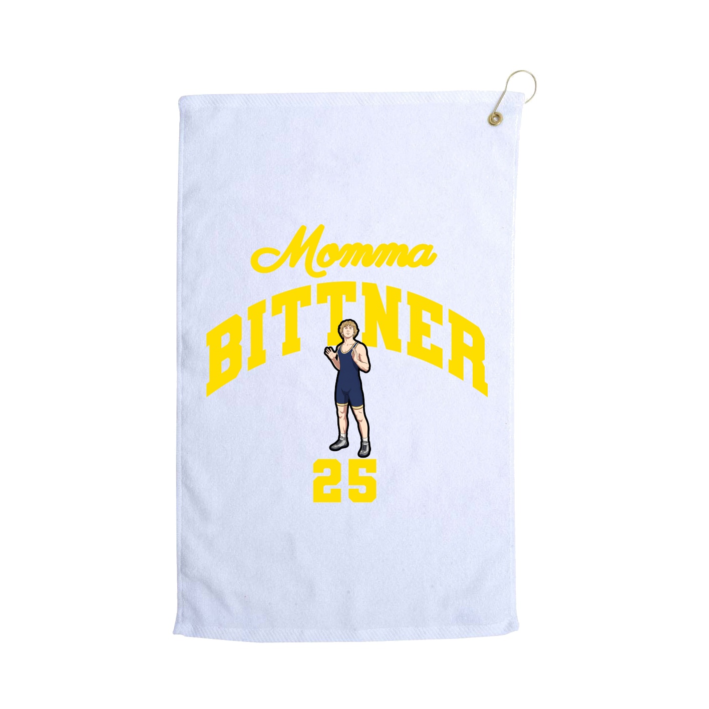 Golf Towel — Mothers Day Arch in White