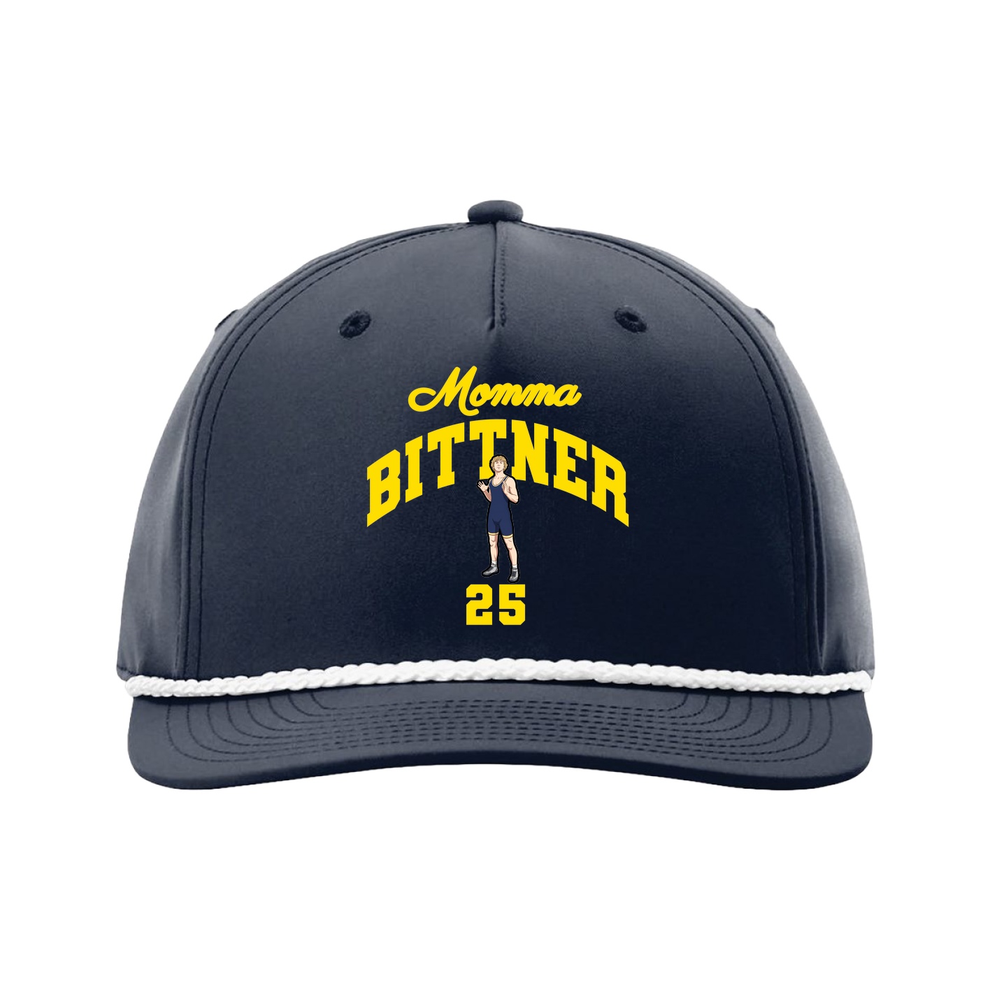 Five-Panel Classic Rope Cap — Mothers Day Arch in Navy