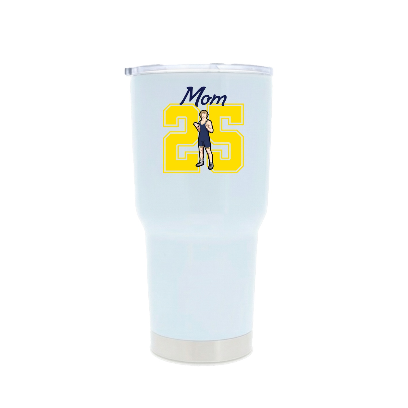 30oz Stainless Steel Tumbler — Mothers Day Shirsey in White