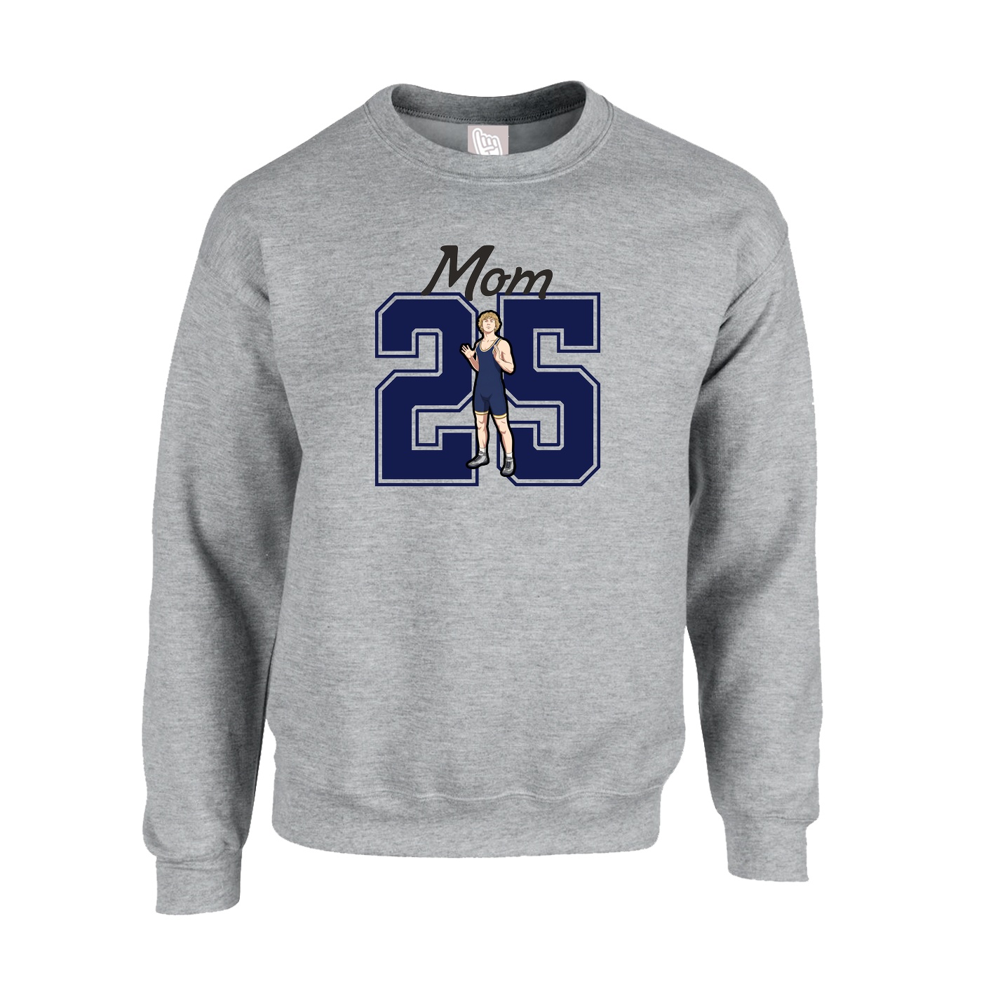 Fleece Crew — Mothers Day Shirsey in Grey