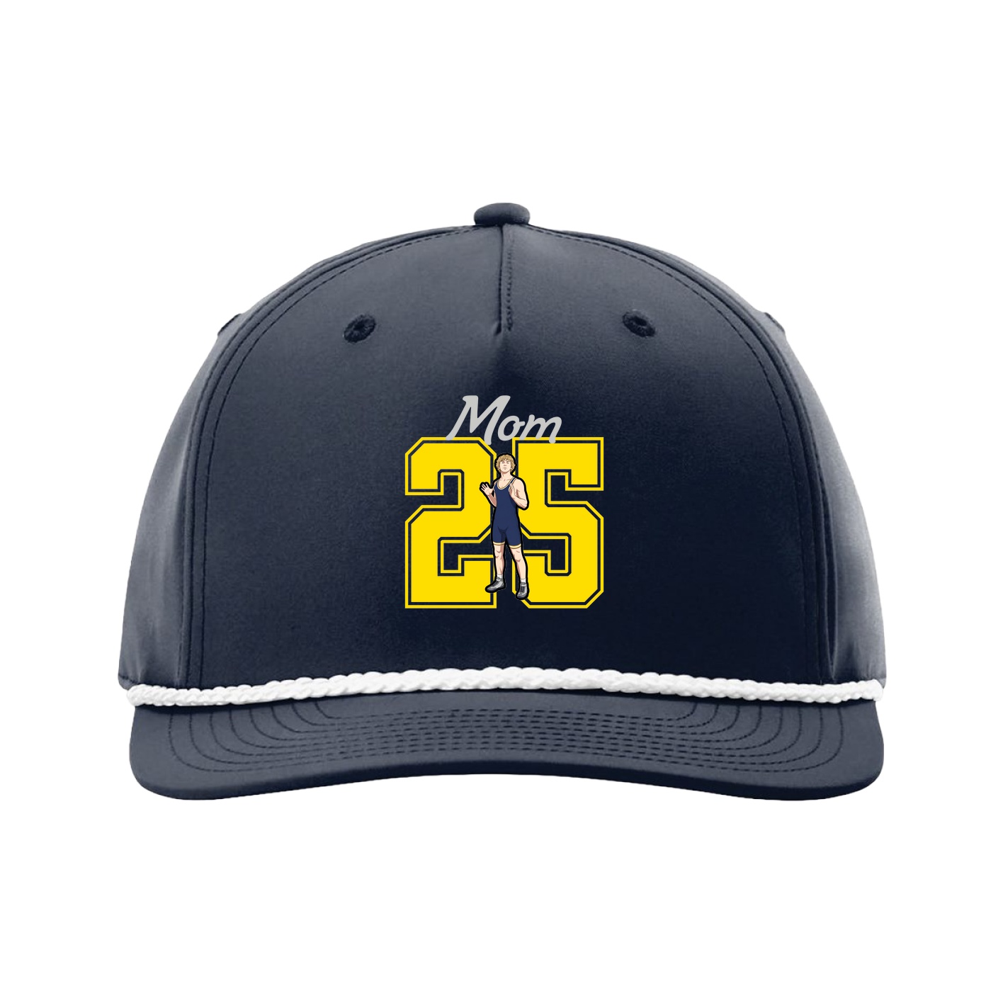 Five-Panel Classic Rope Cap — Mothers Day Shirsey in Navy
