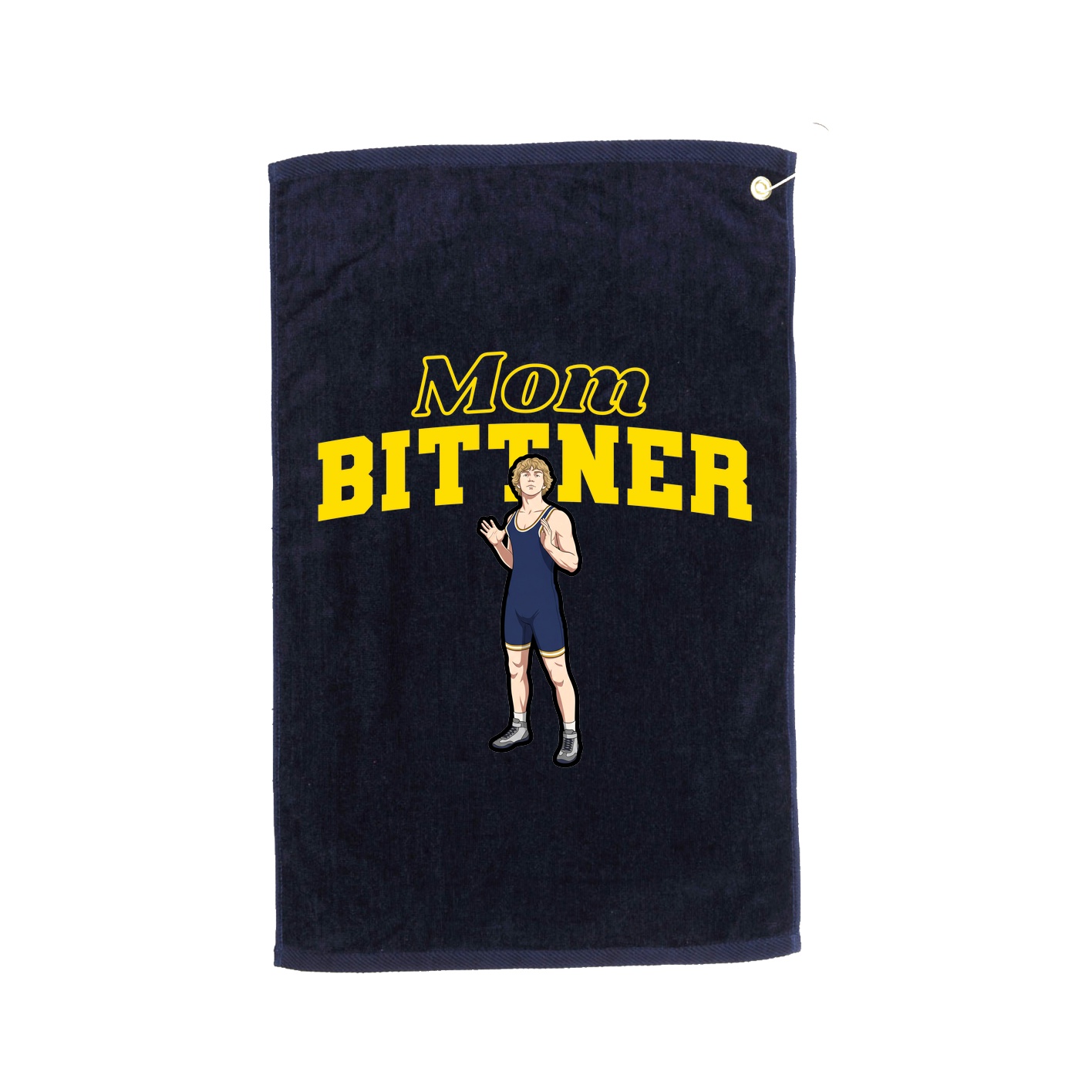 Golf Towel — Mothers Day Block in Navy