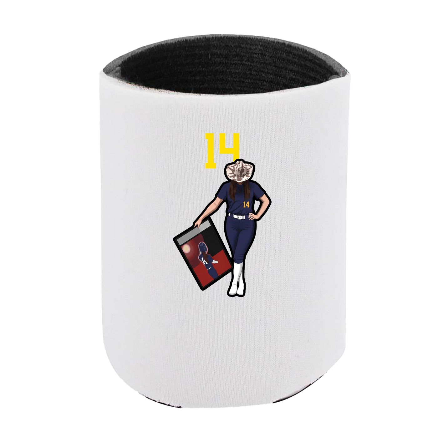 Can Holder — Number Top in White
