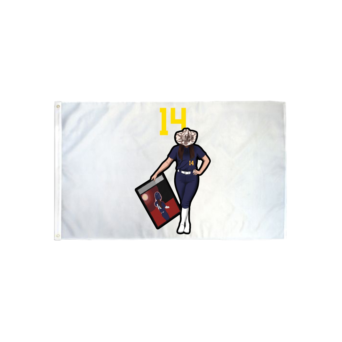 3x5 Flag — Number Top in Classic