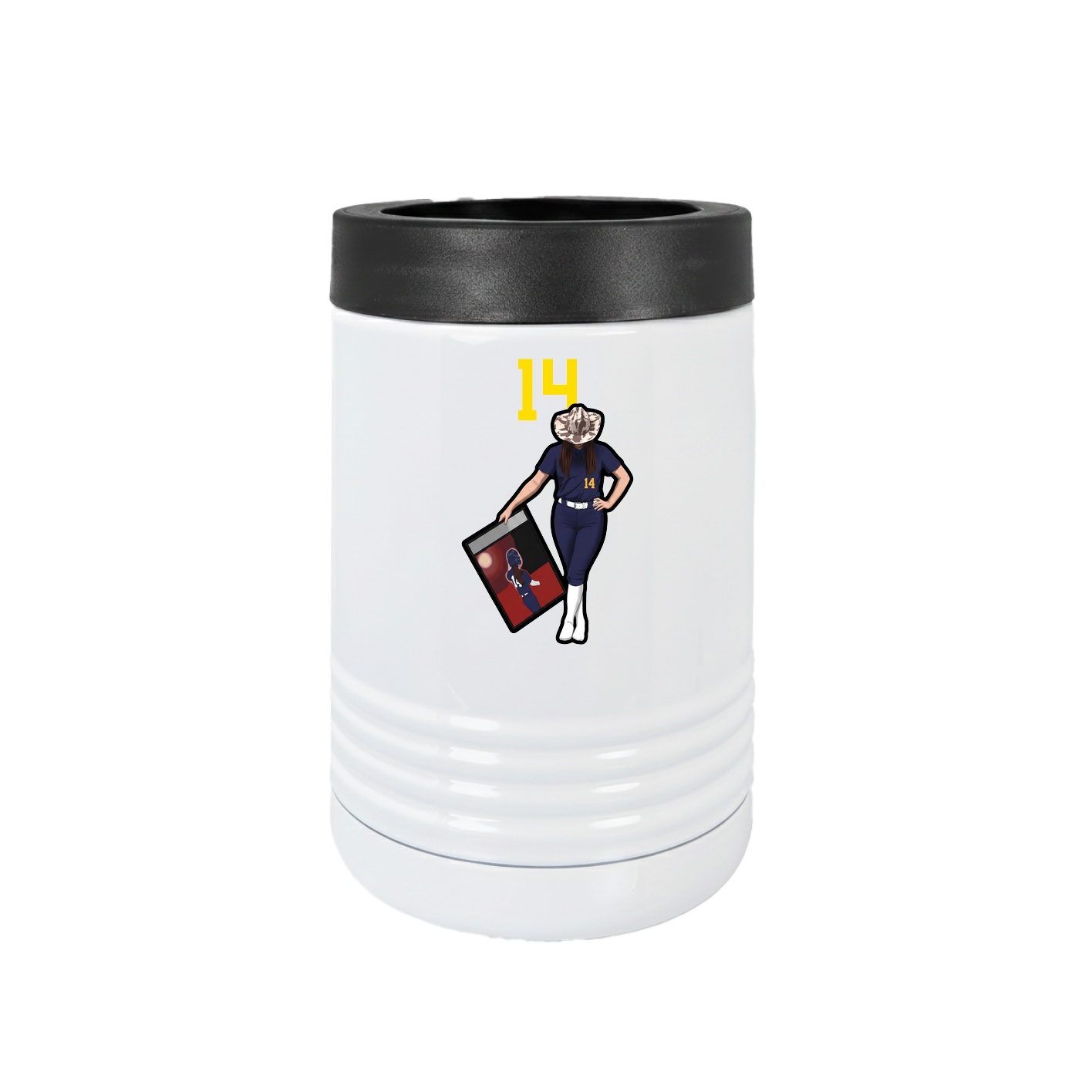 Beverage Holder — Number Top in White