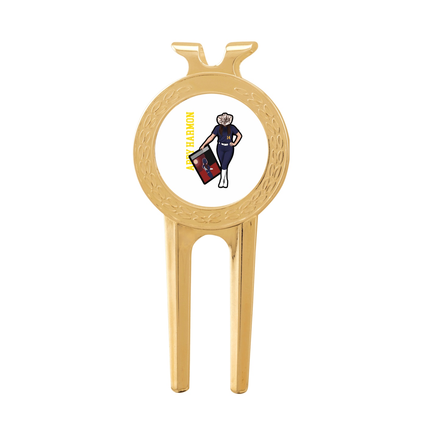 Divot Tool with Ball Marker — Name Vertical in Classic