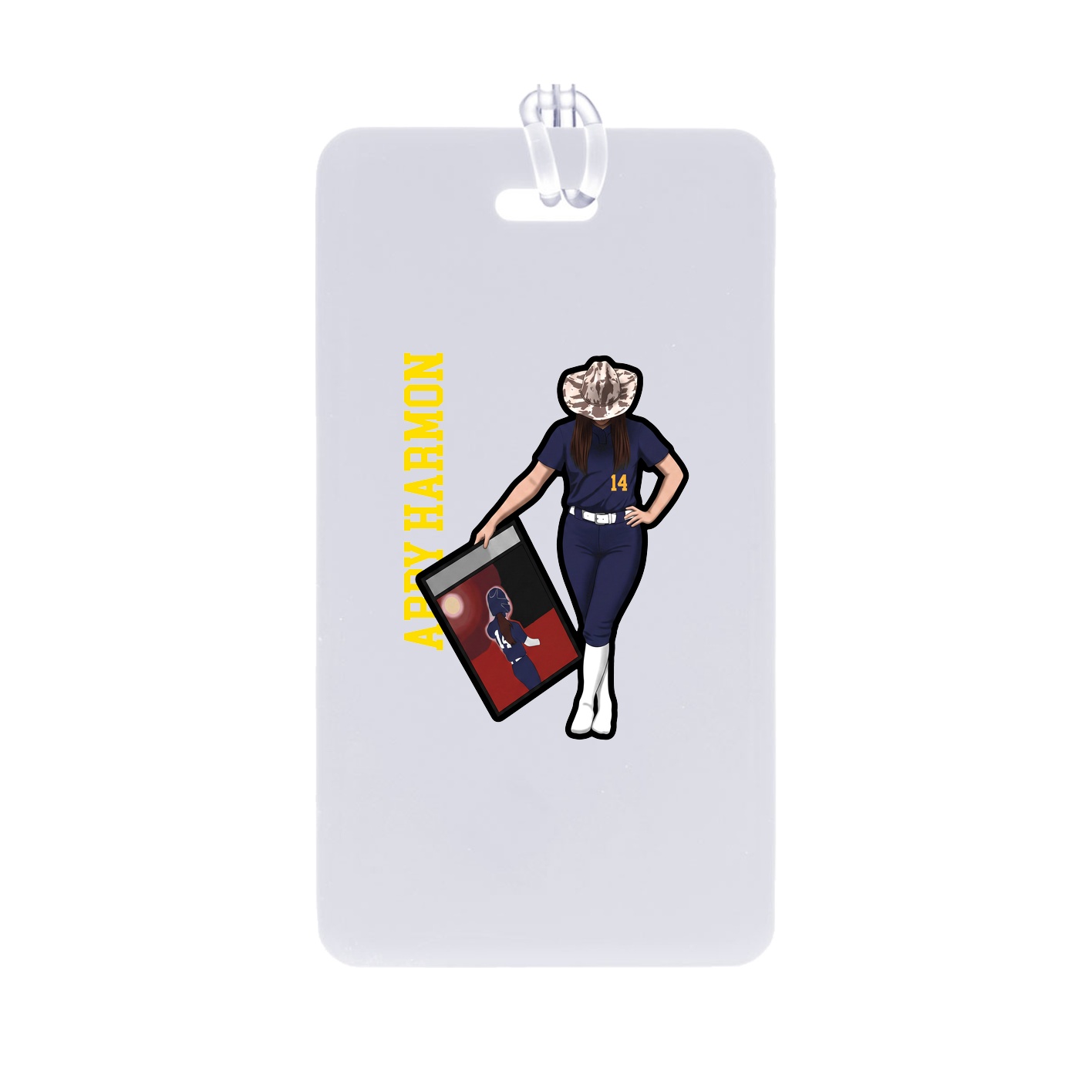 Bag Tag — Name Vertical in Classic