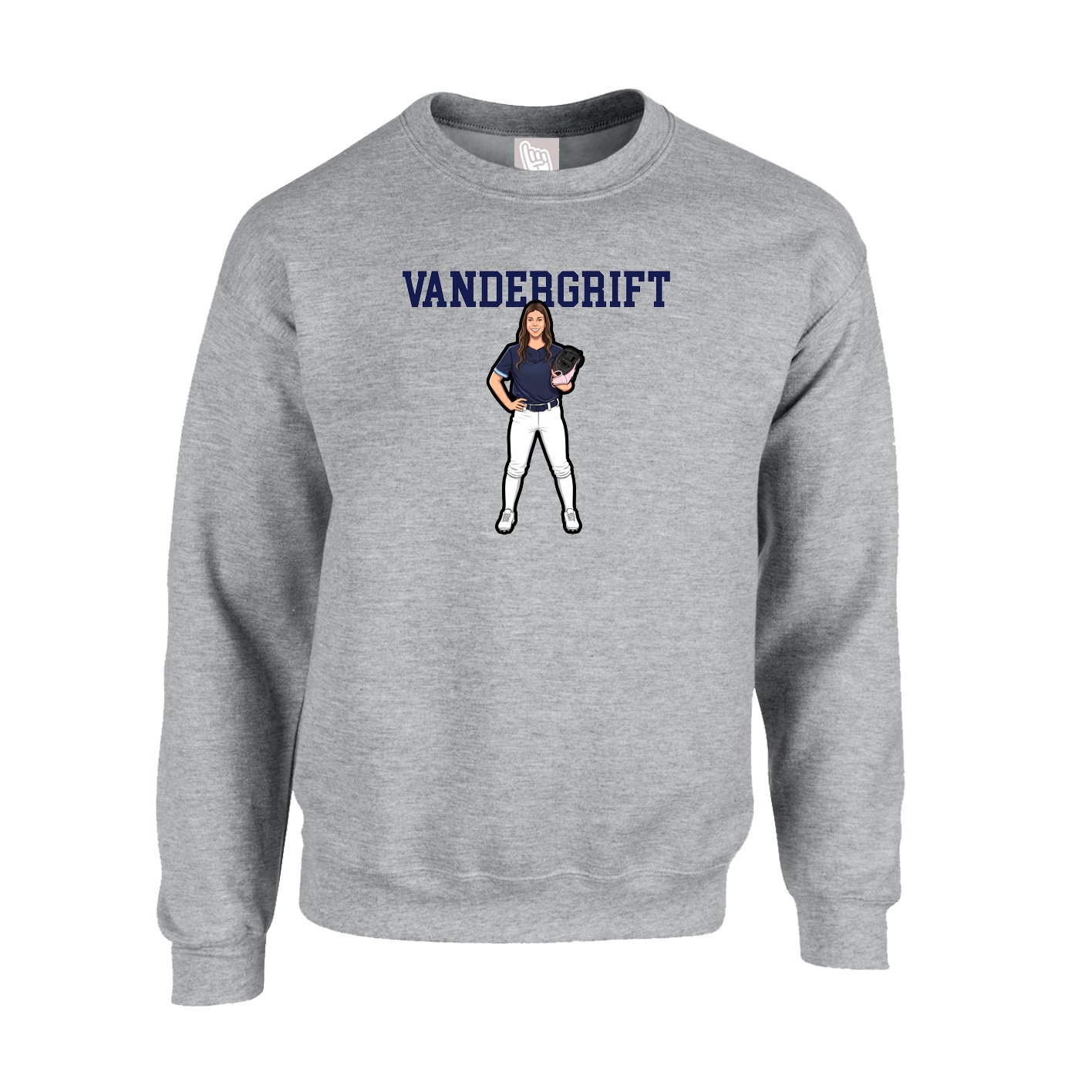 Fleece Crew — Shirsey in Grey