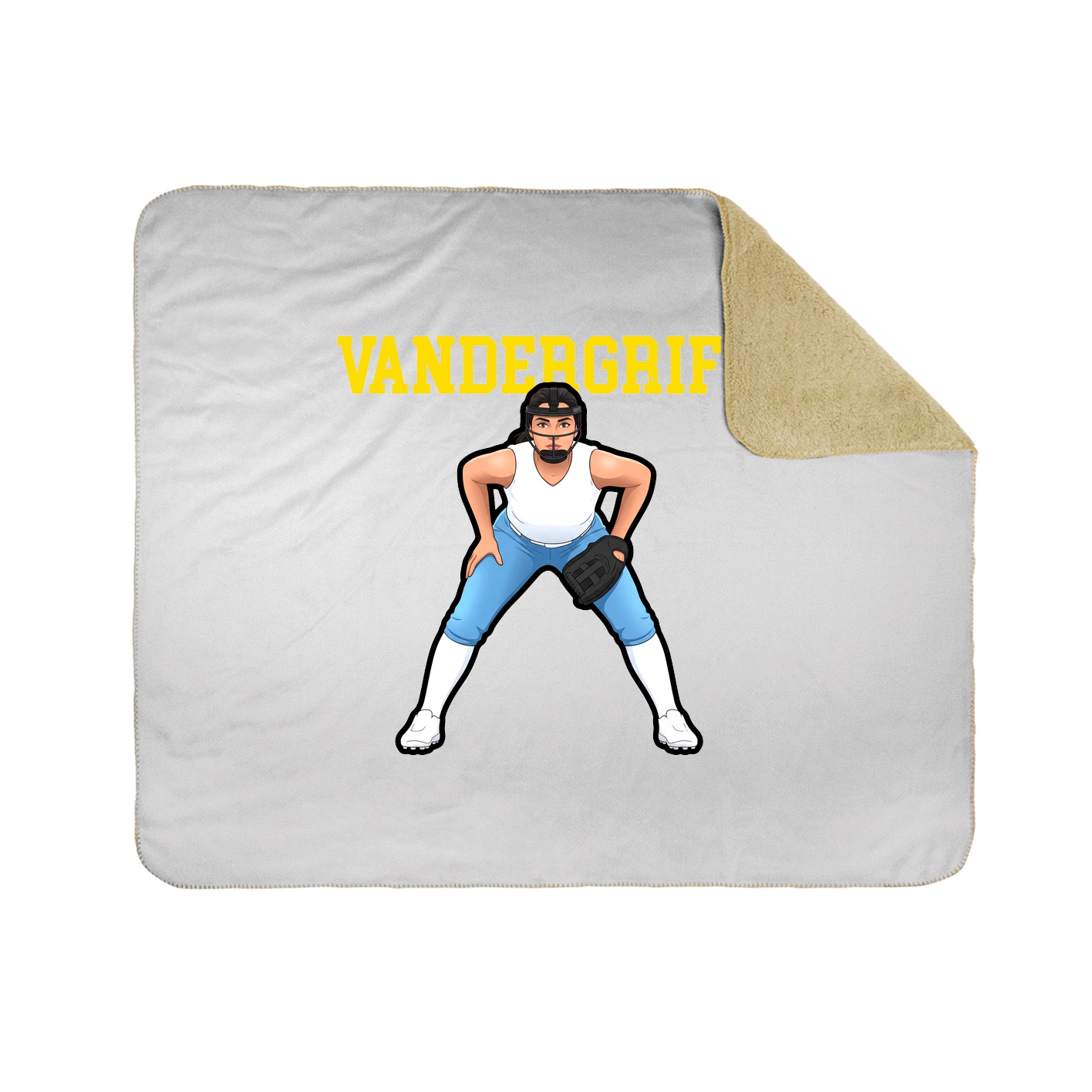 Throw Blanket — Shirsey in White