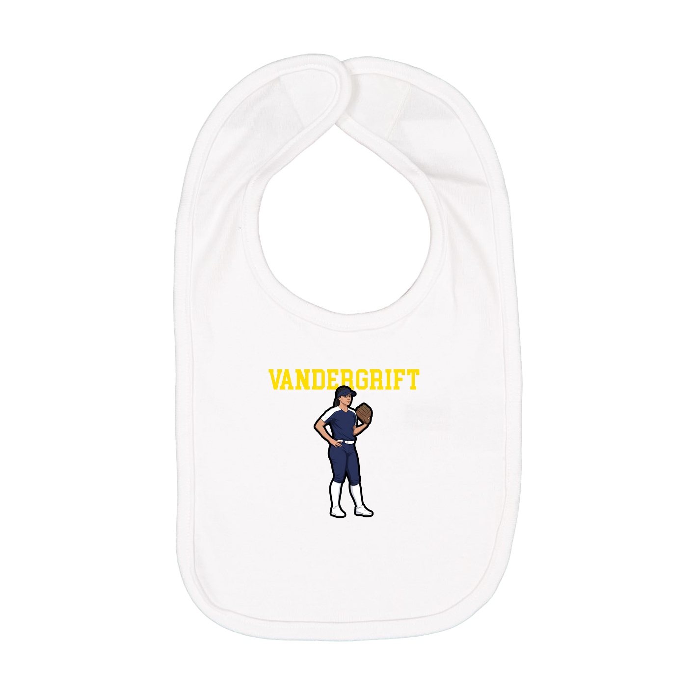 Infant Bib — Shirsey in White