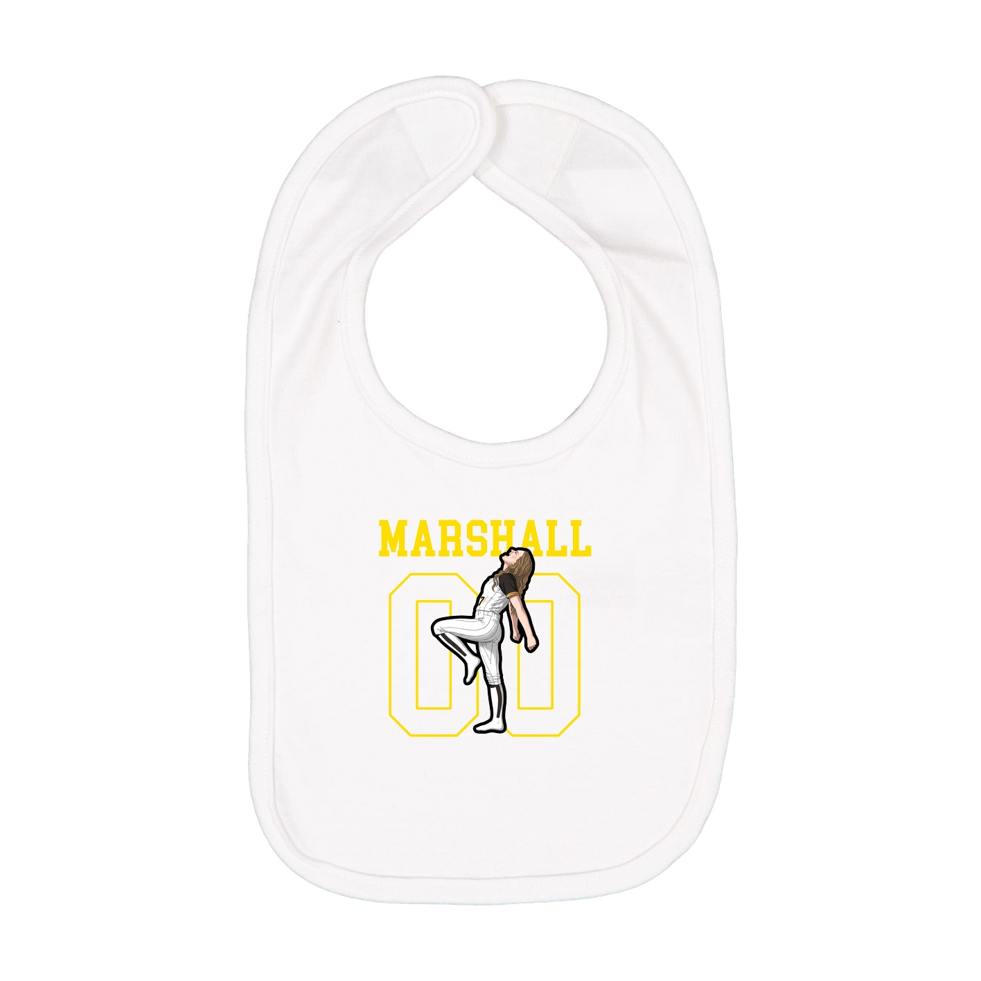 Infant Bib — Shirsey in White
