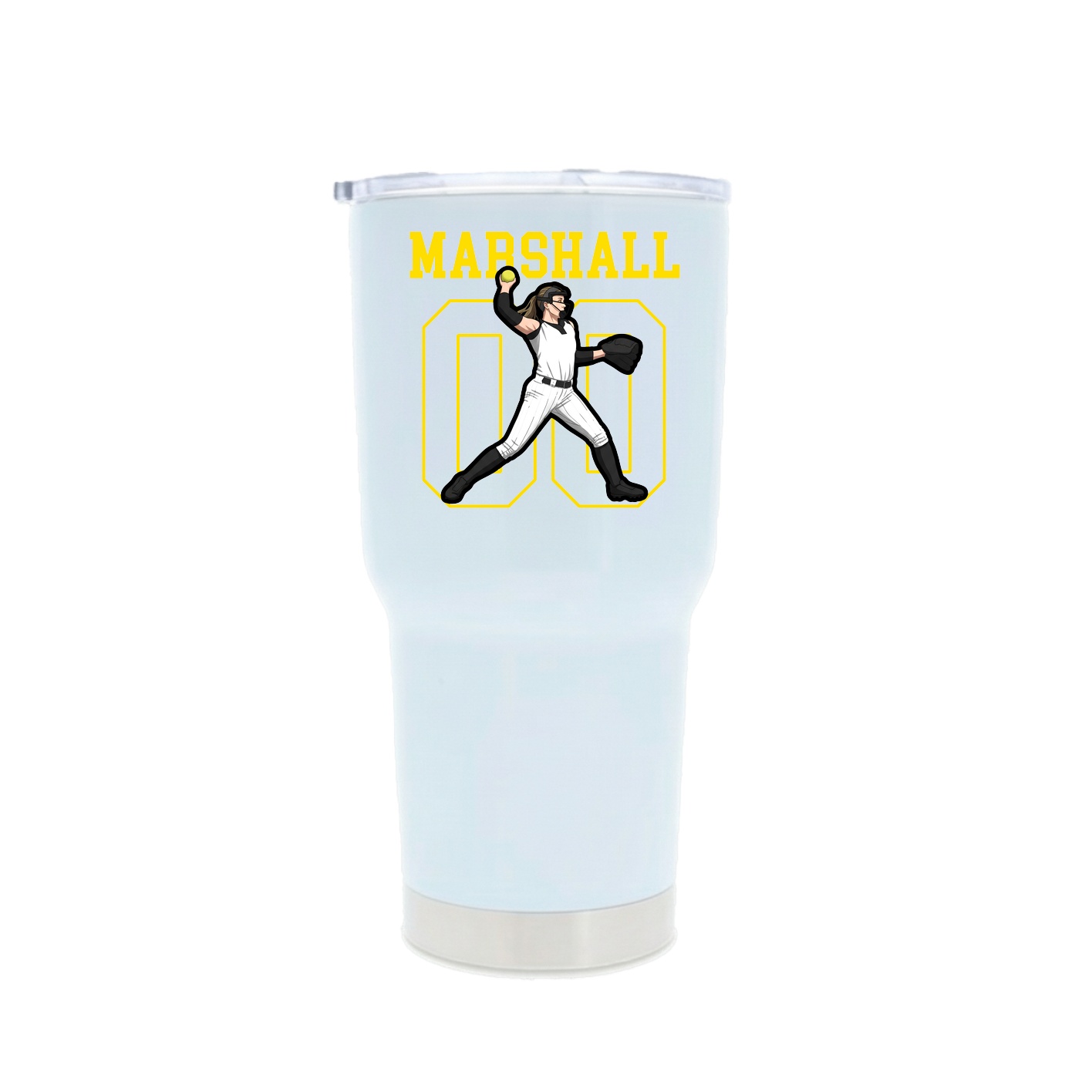 30oz Stainless Steel Tumbler — Shirsey in White