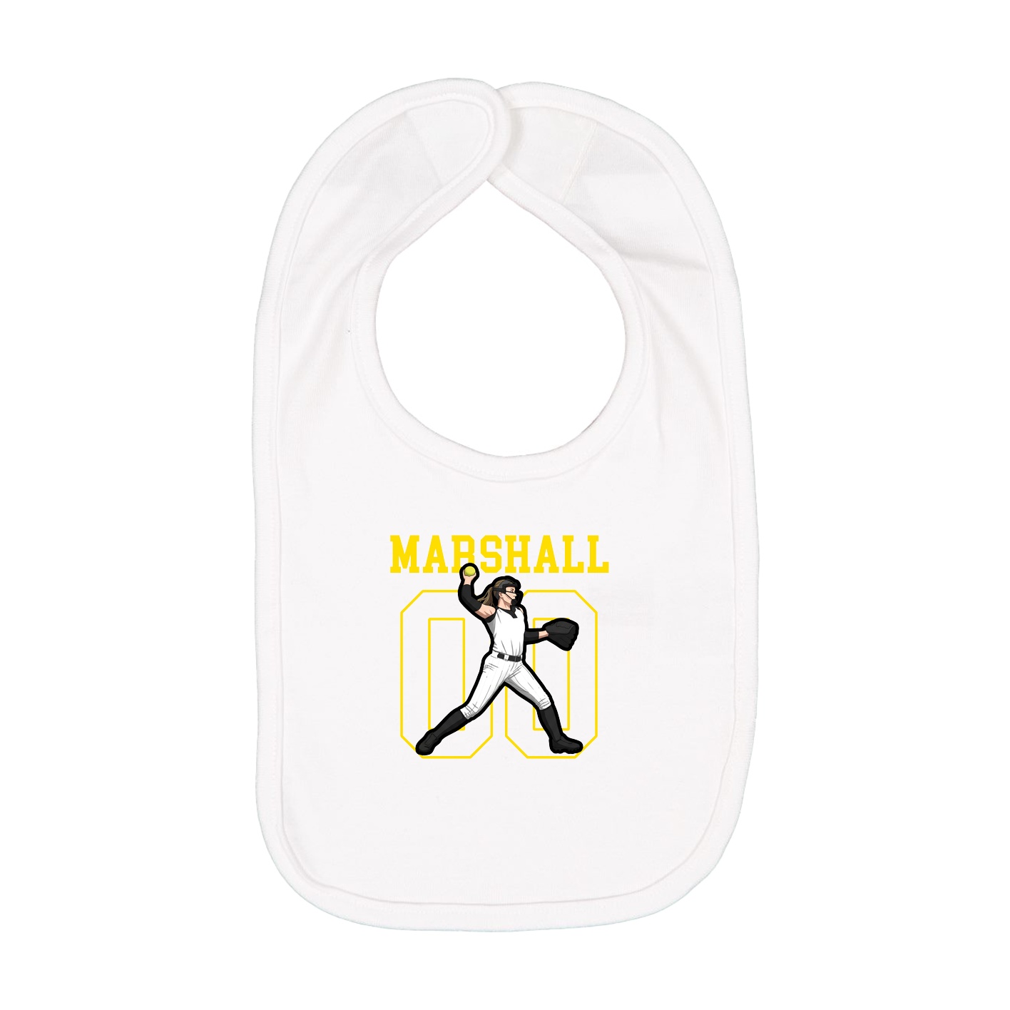 Infant Bib — Shirsey in White