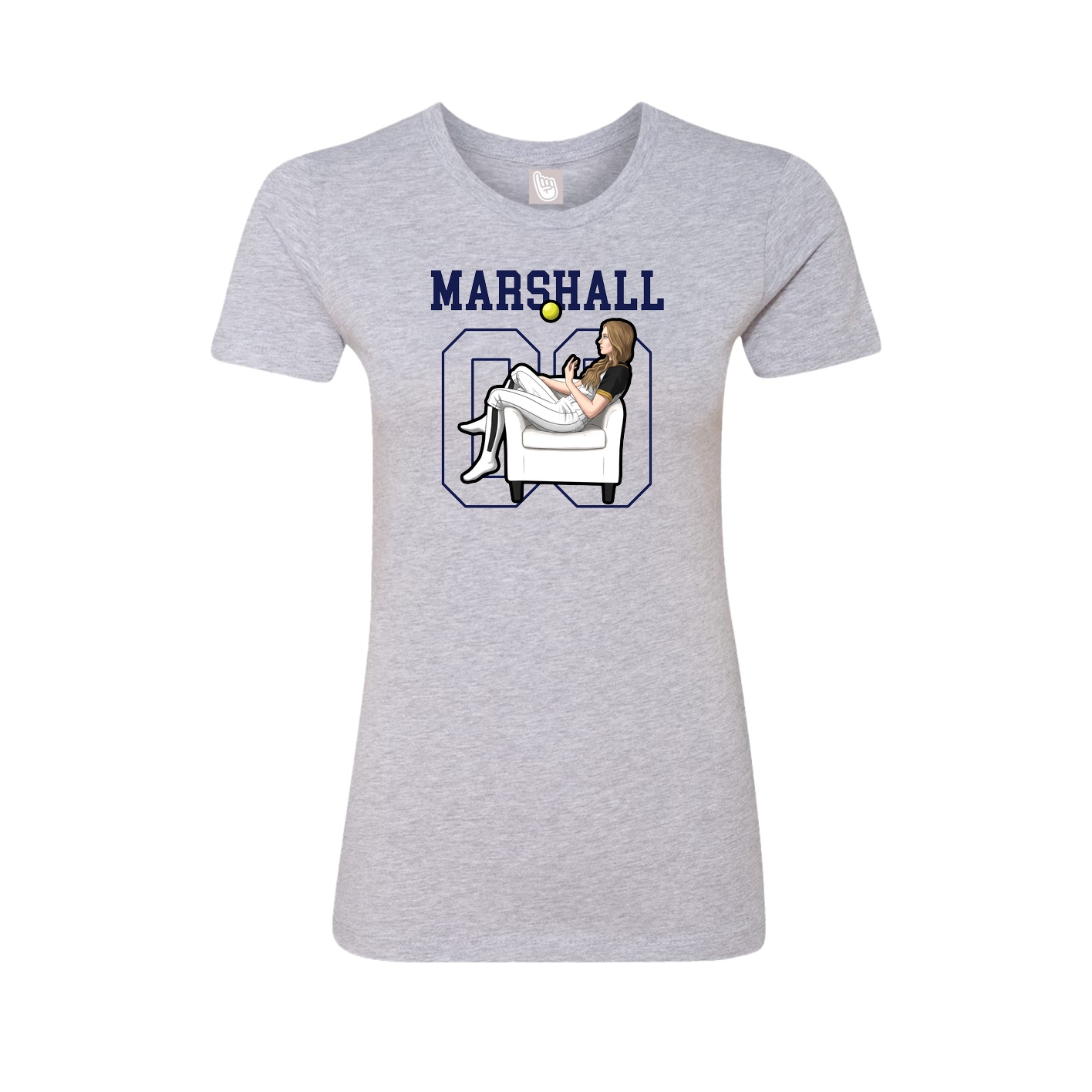 Fitted Women's Tee — Shirsey in Grey
