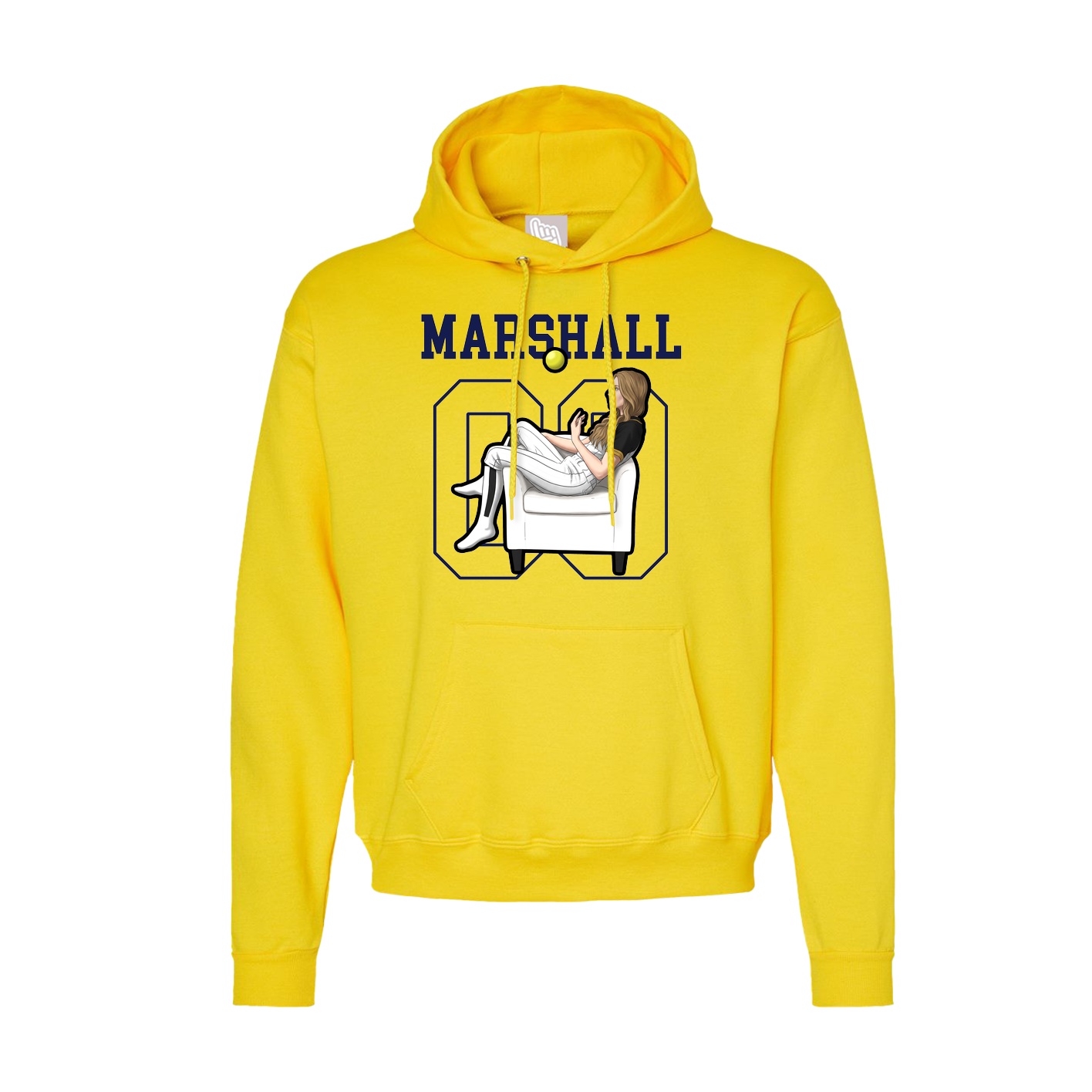 Hoodie — Shirsey in Yellow