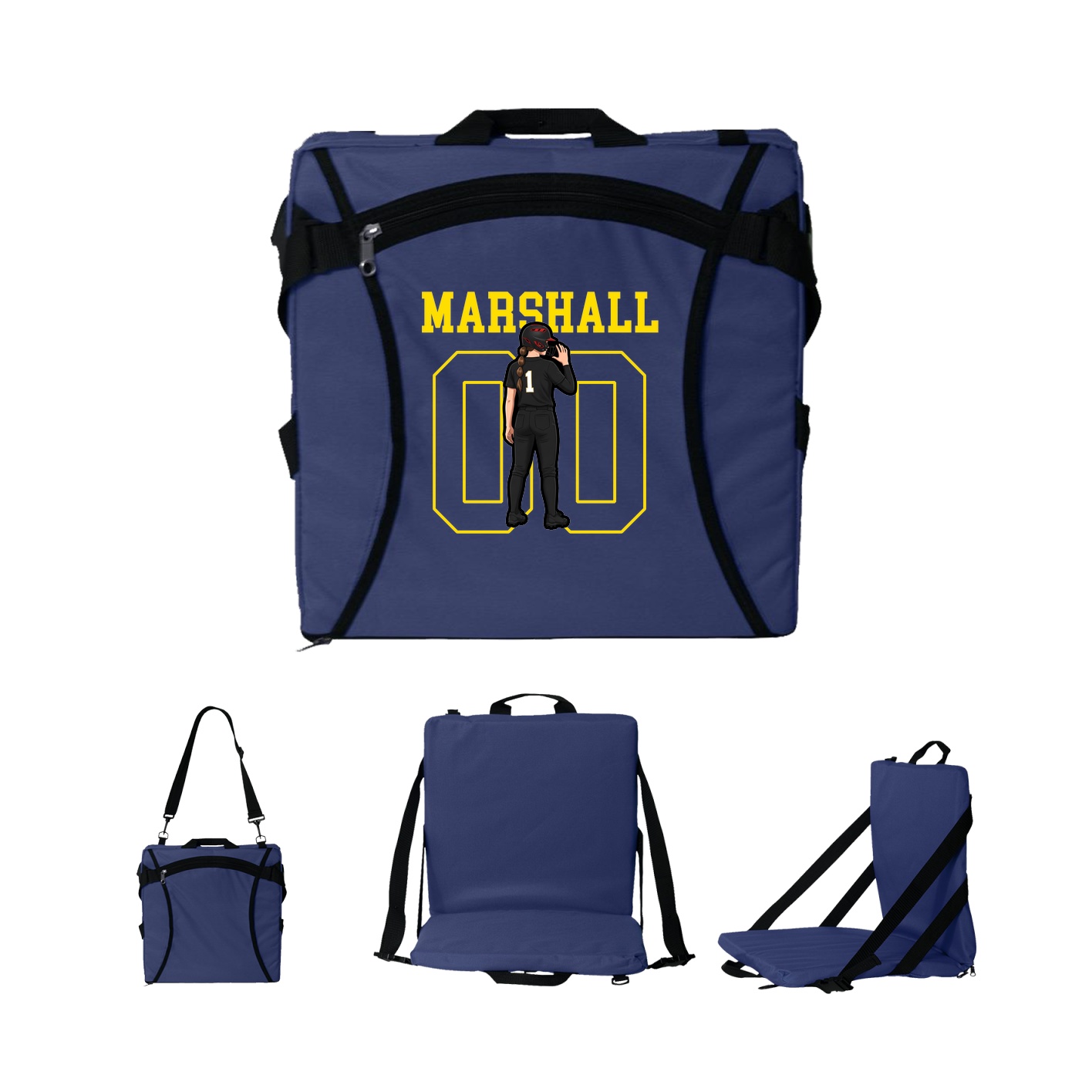 Folding Stadium Seat — Shirsey in Navy