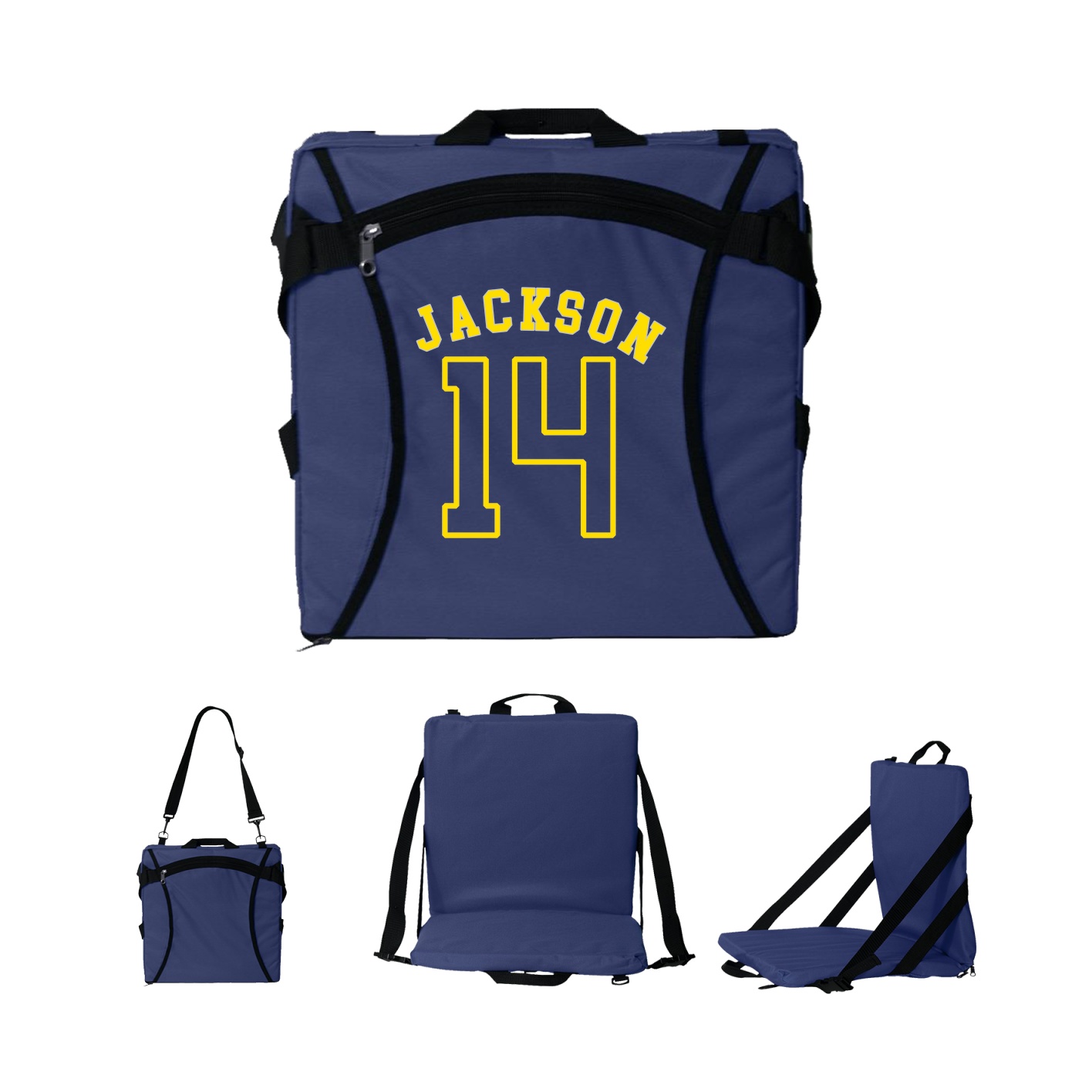 Folding Stadium Seat — Shirsey Arch in Navy