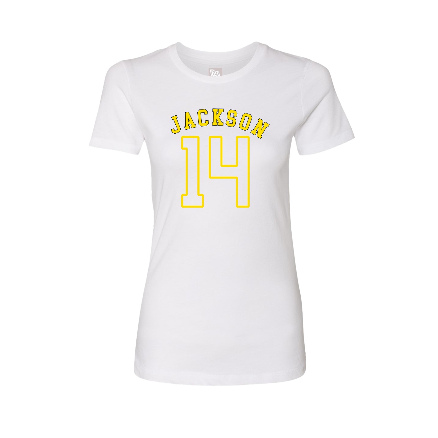 Fitted Women's Tee — Shirsey Arch in White