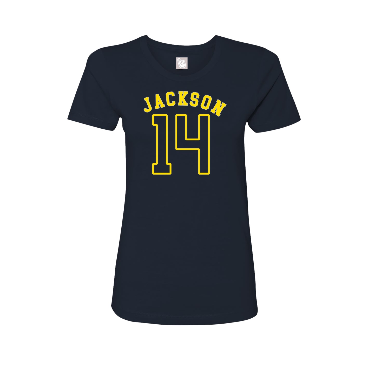 Fitted Women's Tee — Shirsey Arch in Navy