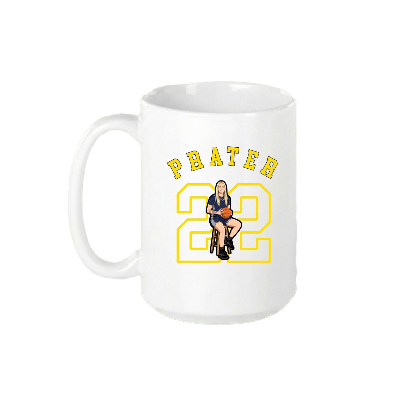 15oz Coffee Mug — Shirsey Arch in White