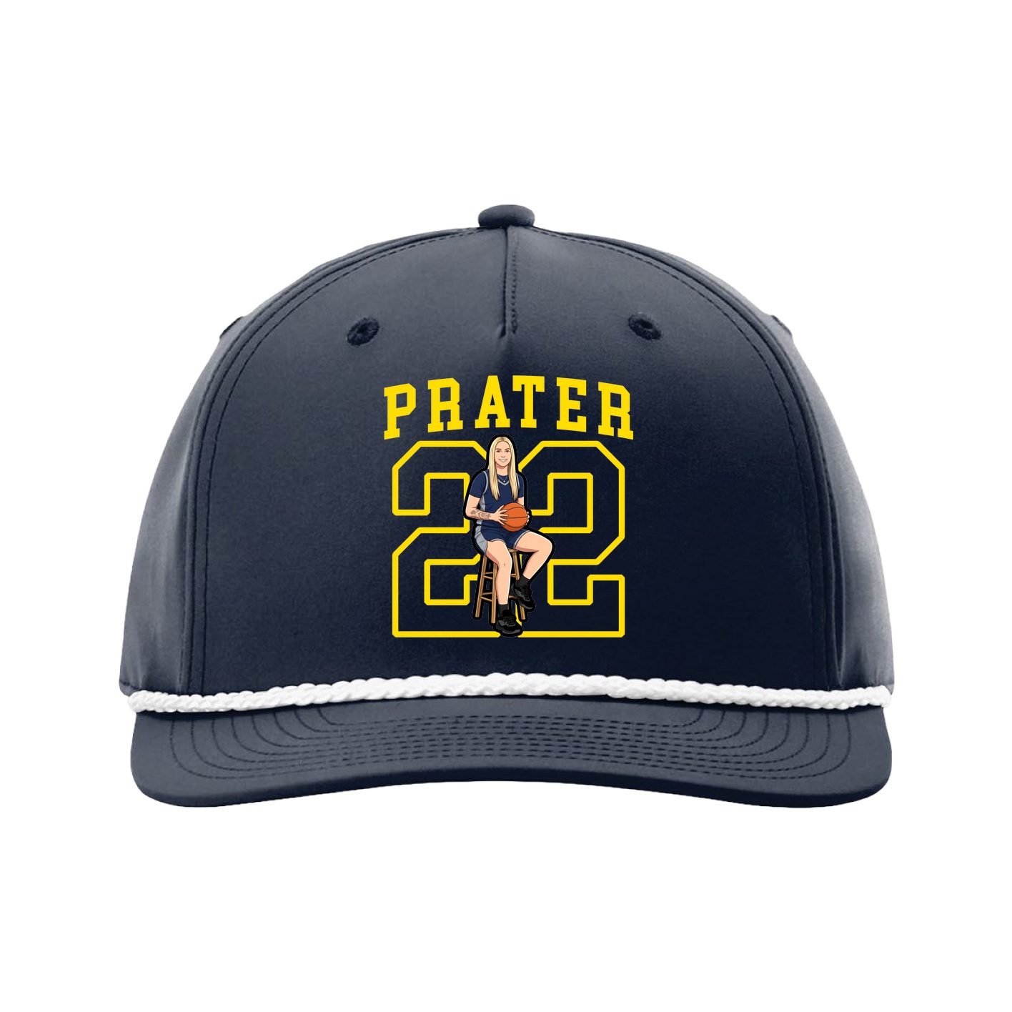 Five-Panel Classic Rope Cap — Shirsey in Navy