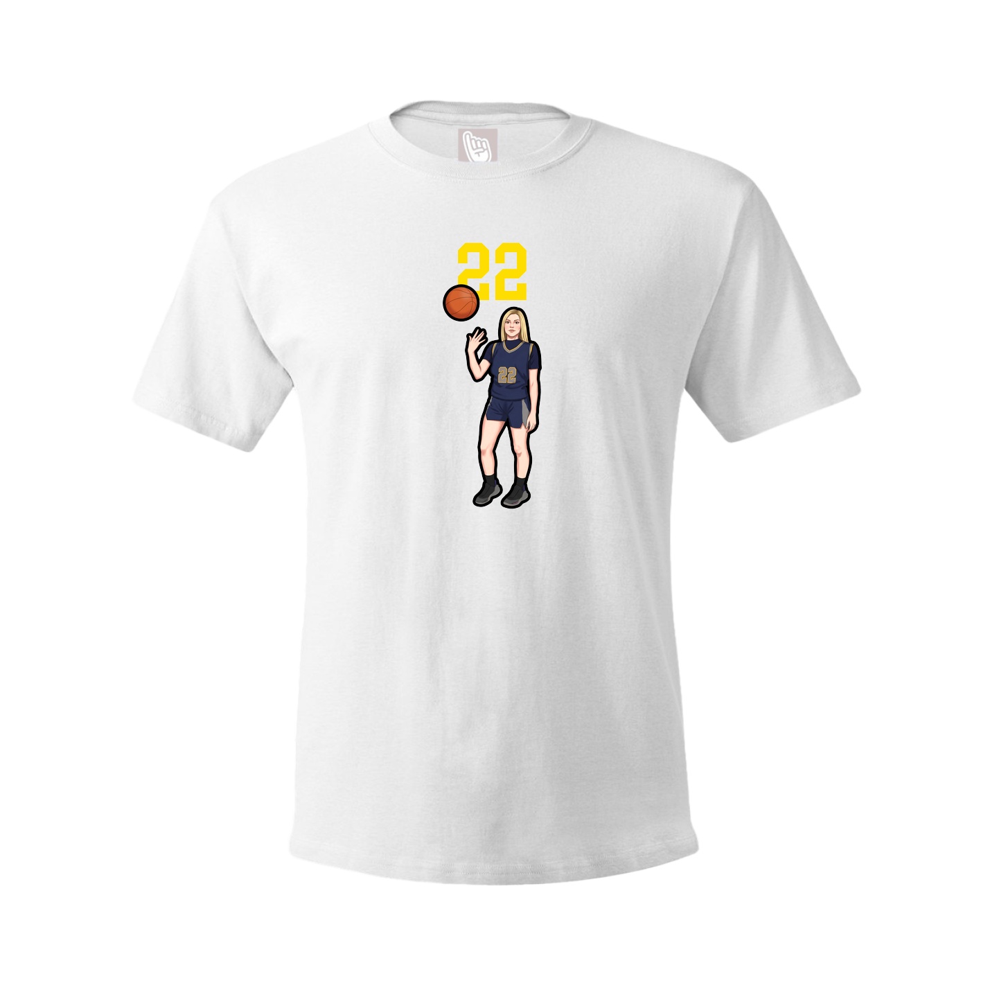 Tee — Number Top in White