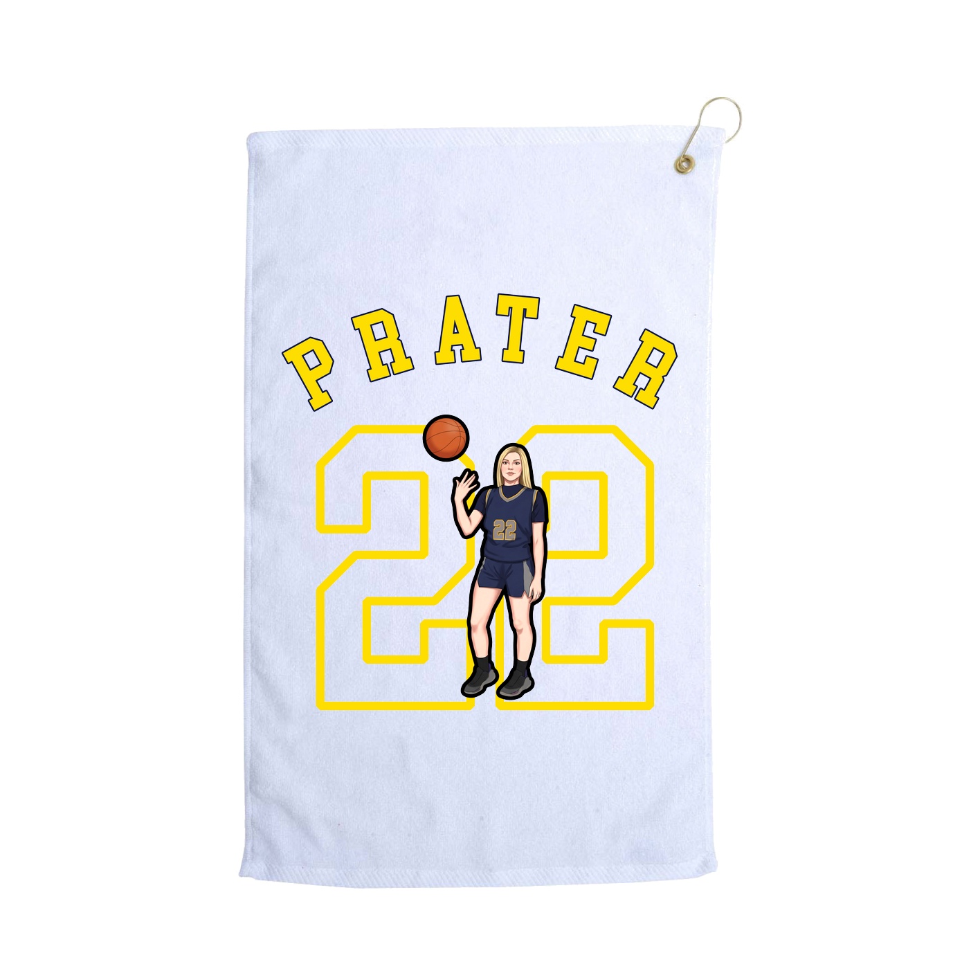 Golf Towel — Shirsey Arch in White