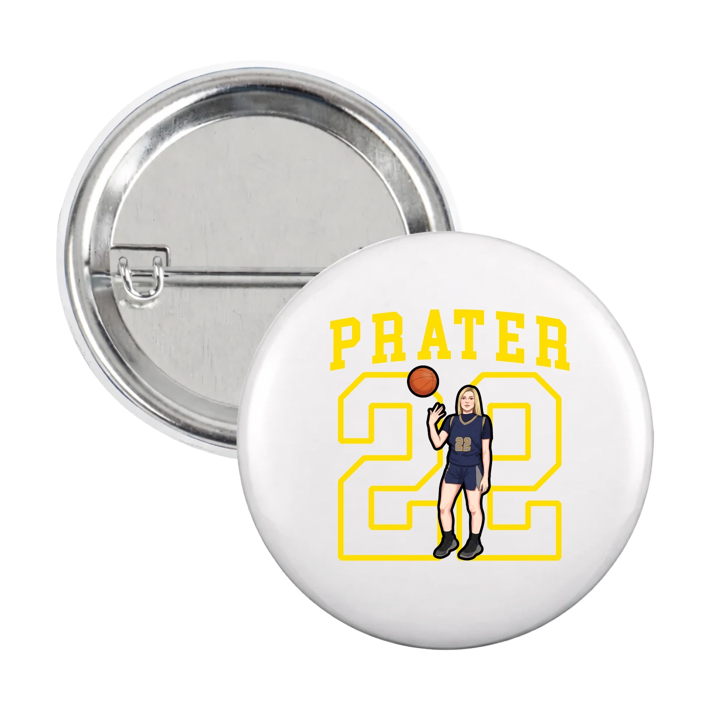 Game Day Button — Shirsey in White