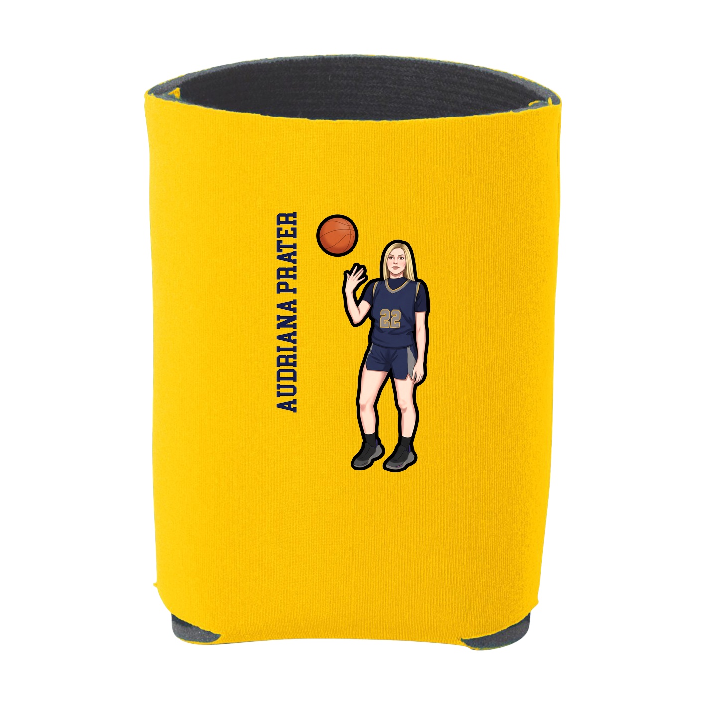Can Holder — Name Vertical in Yellow