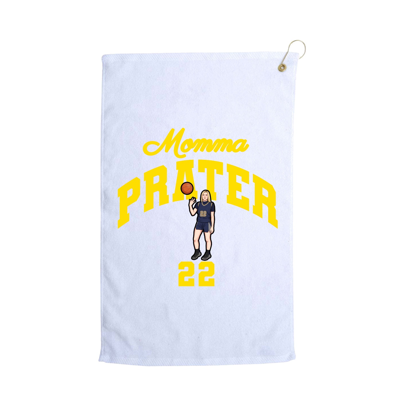 Golf Towel — Mothers Day Arch in White