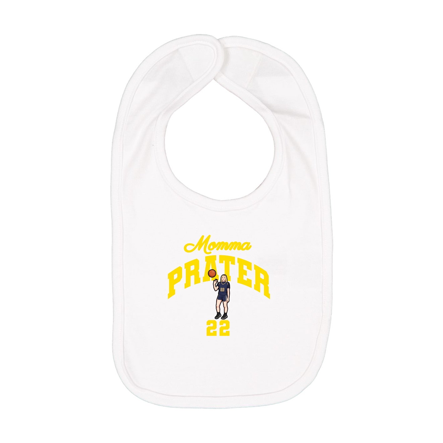 Infant Bib — Mothers Day Arch in White