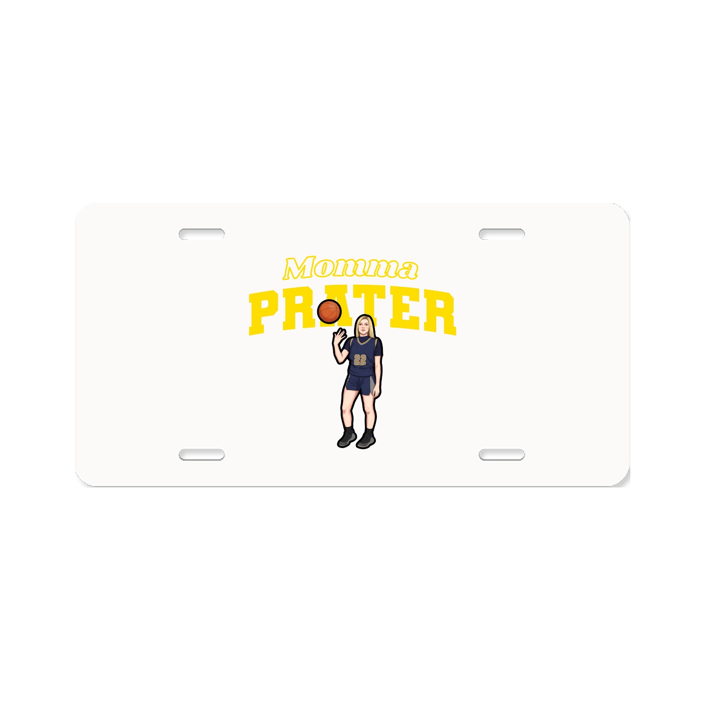 License Plate — Mothers Day Block in Classic
