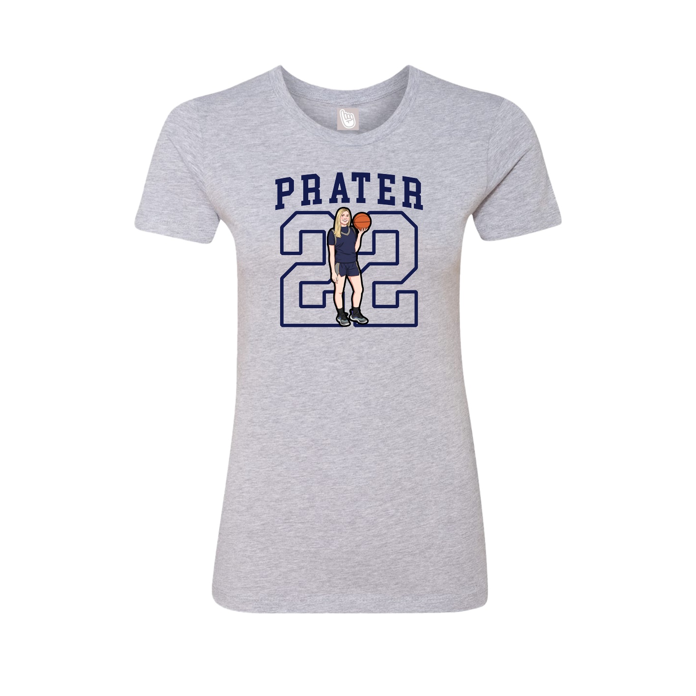 Fitted Women's Tee — Shirsey in Grey