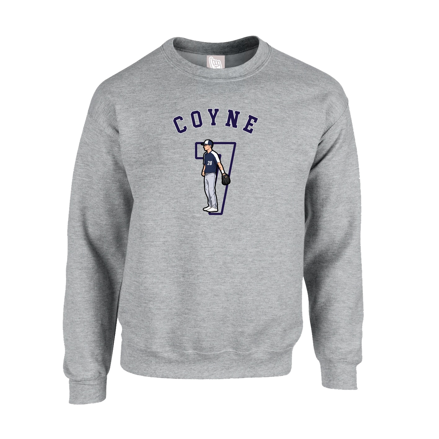 Fleece Crew — Shirsey Arch in Grey
