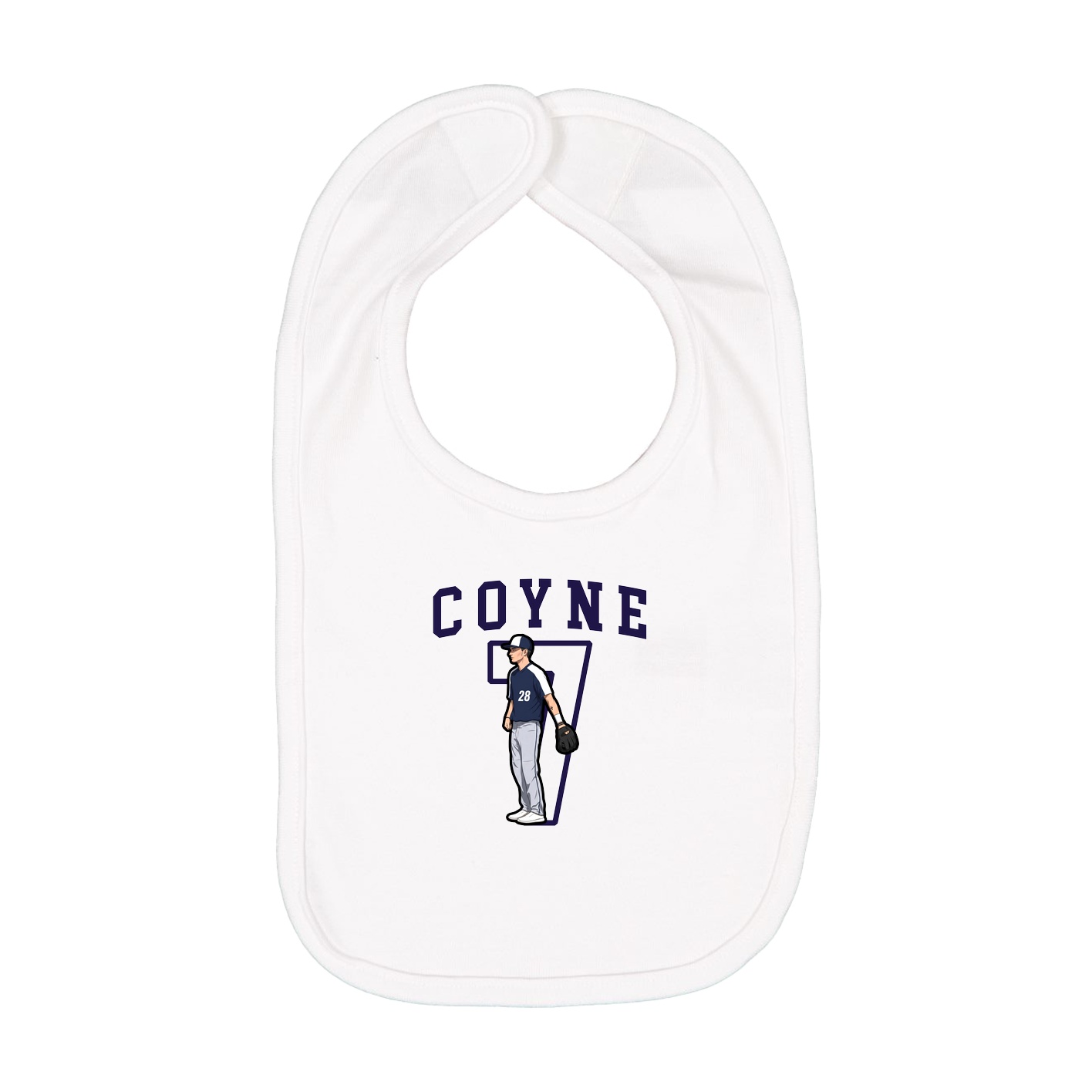 Infant Bib — Shirsey in White