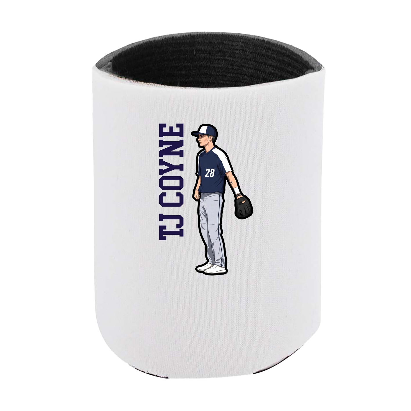 Can Holder — Name Vertical in White